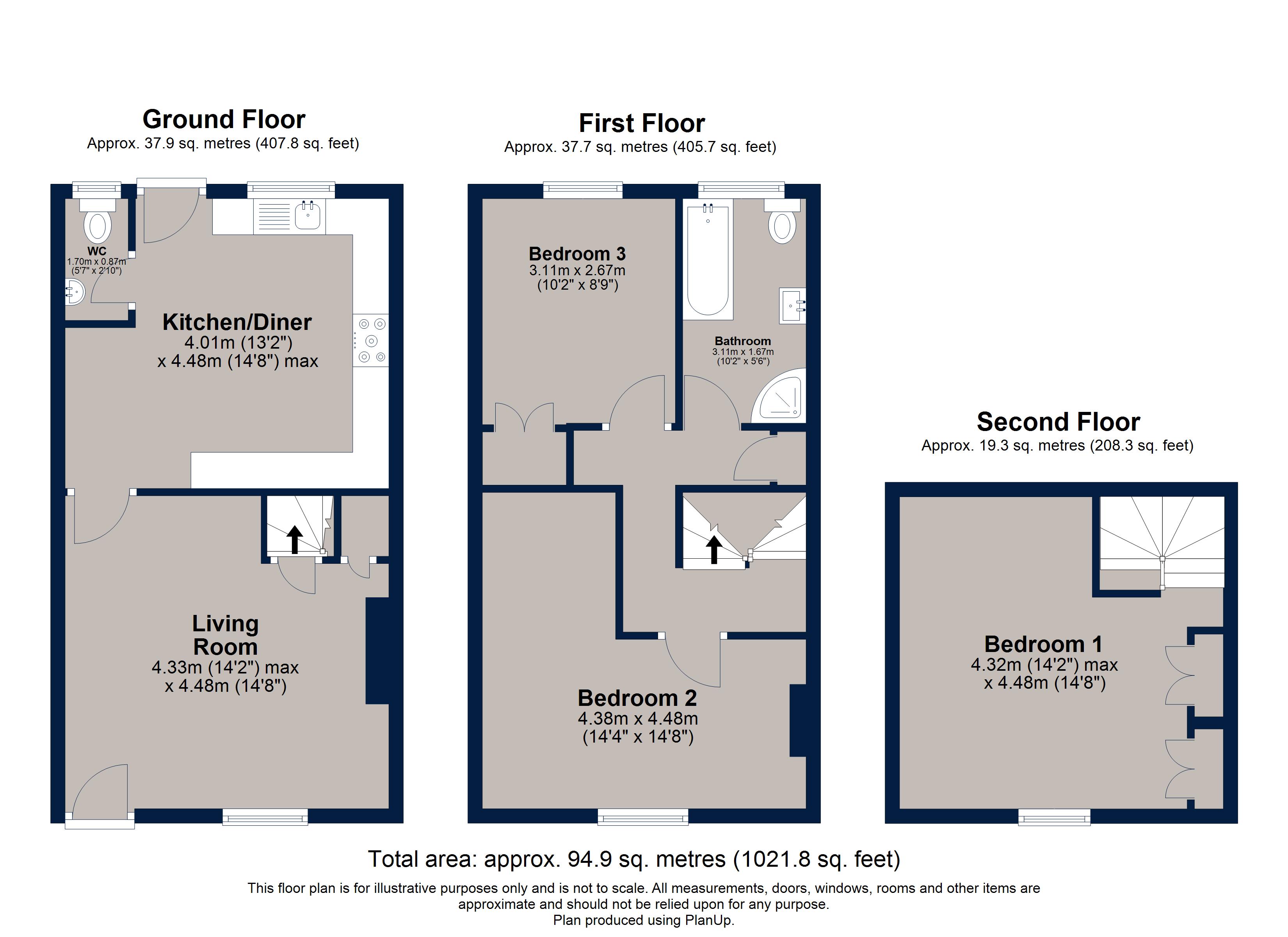 79, Benefield Road, Oundle, Northamptonshire, PE8 floorplan