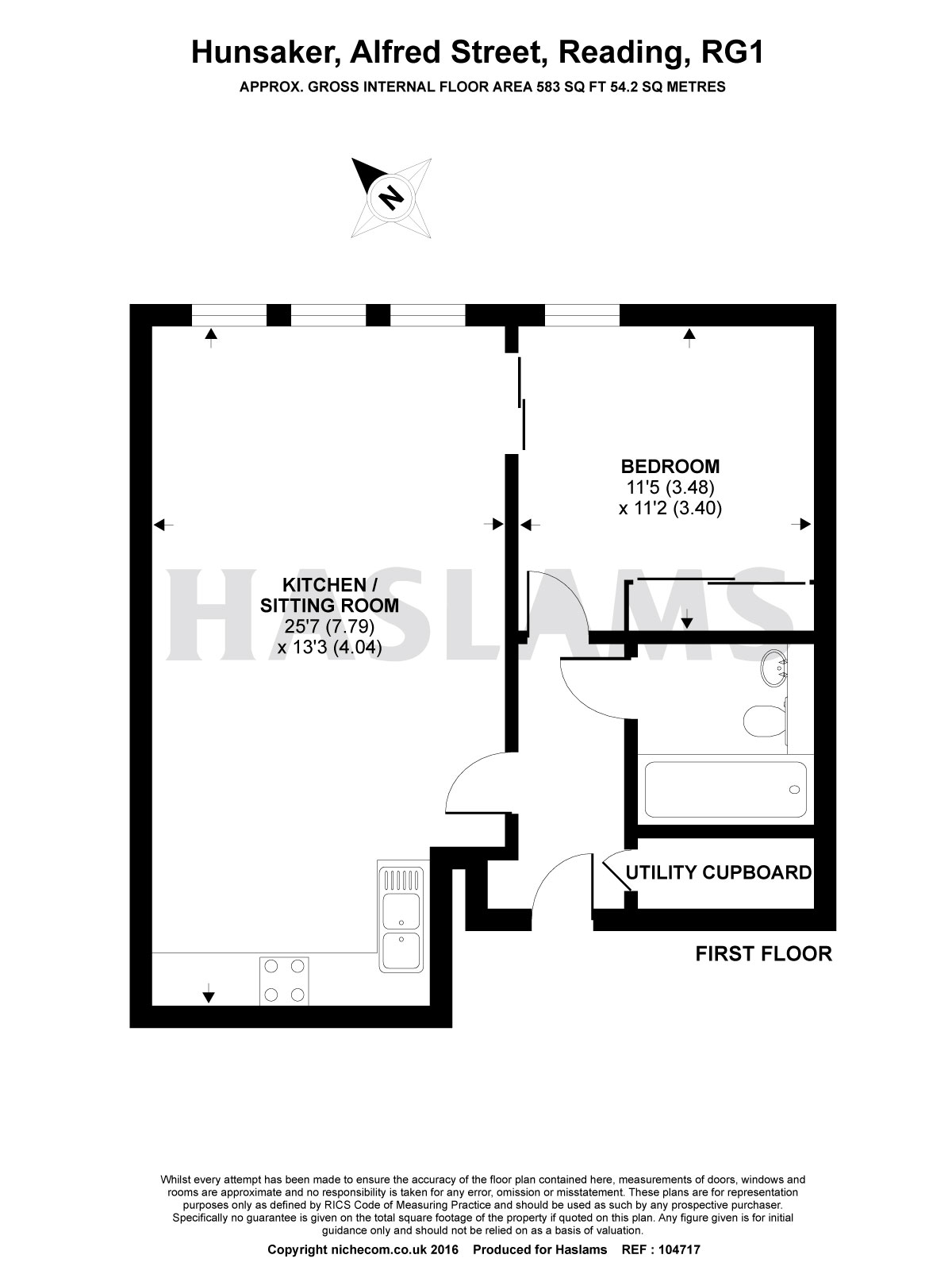 1 Bedrooms Flat to rent in Hunsaker, Alfred Street, Reading RG1