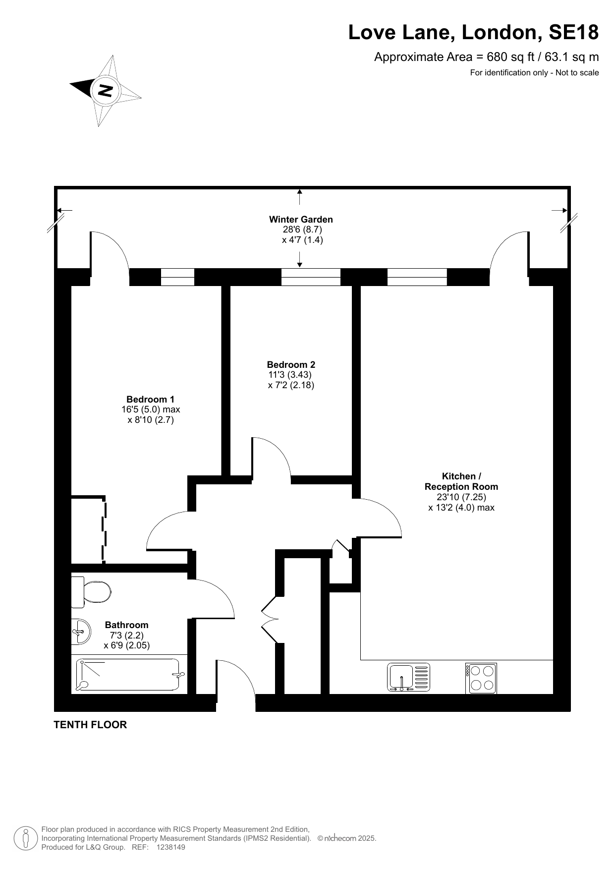 20, Pepys Court, Love Lane, London floorplan
