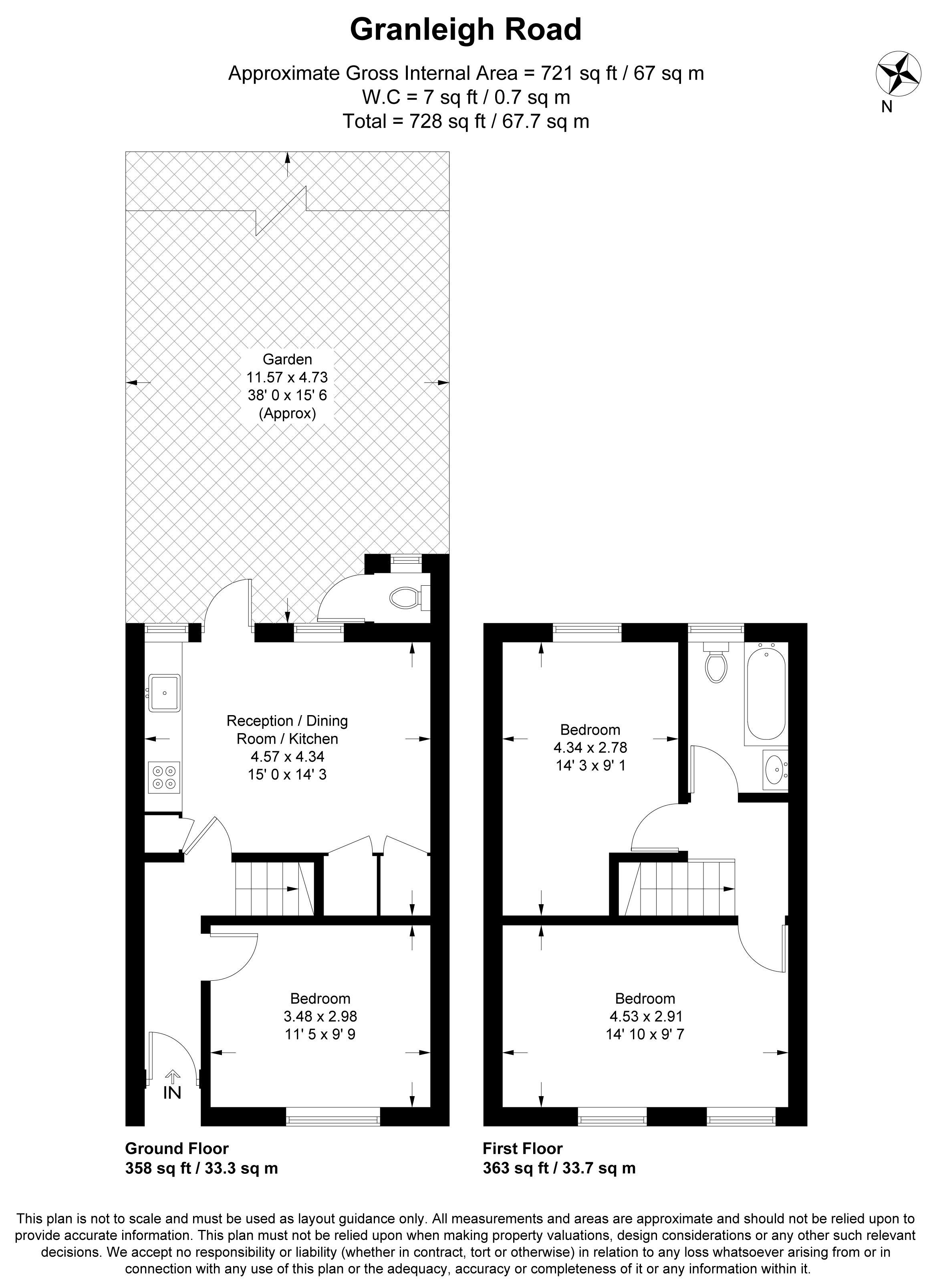 41, Granleigh Road, London floorplan