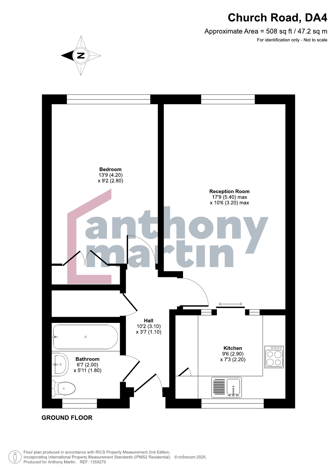 3, Church Road, Dartford floorplan