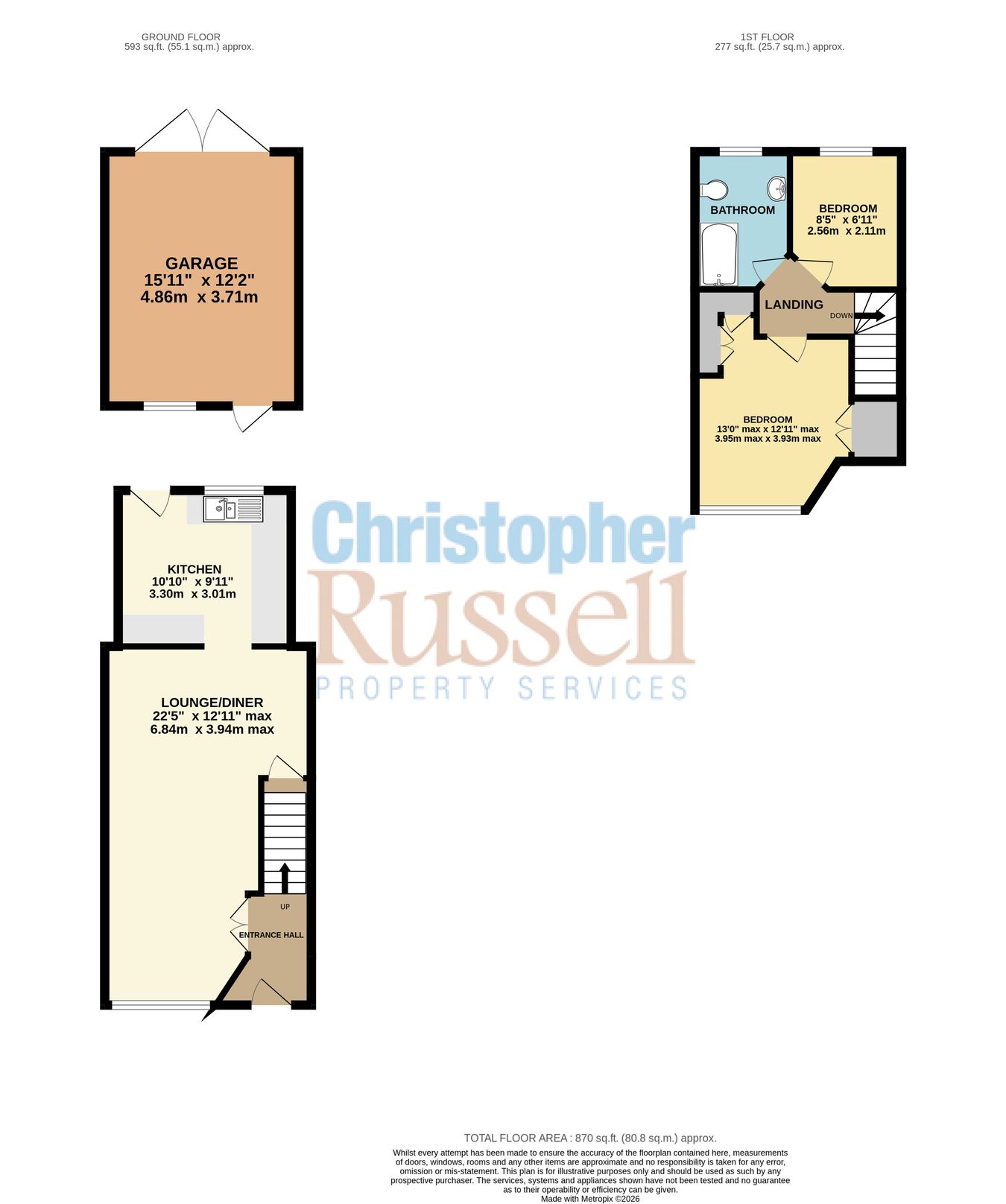 126, Rowley Avenue, Sidcup floorplan