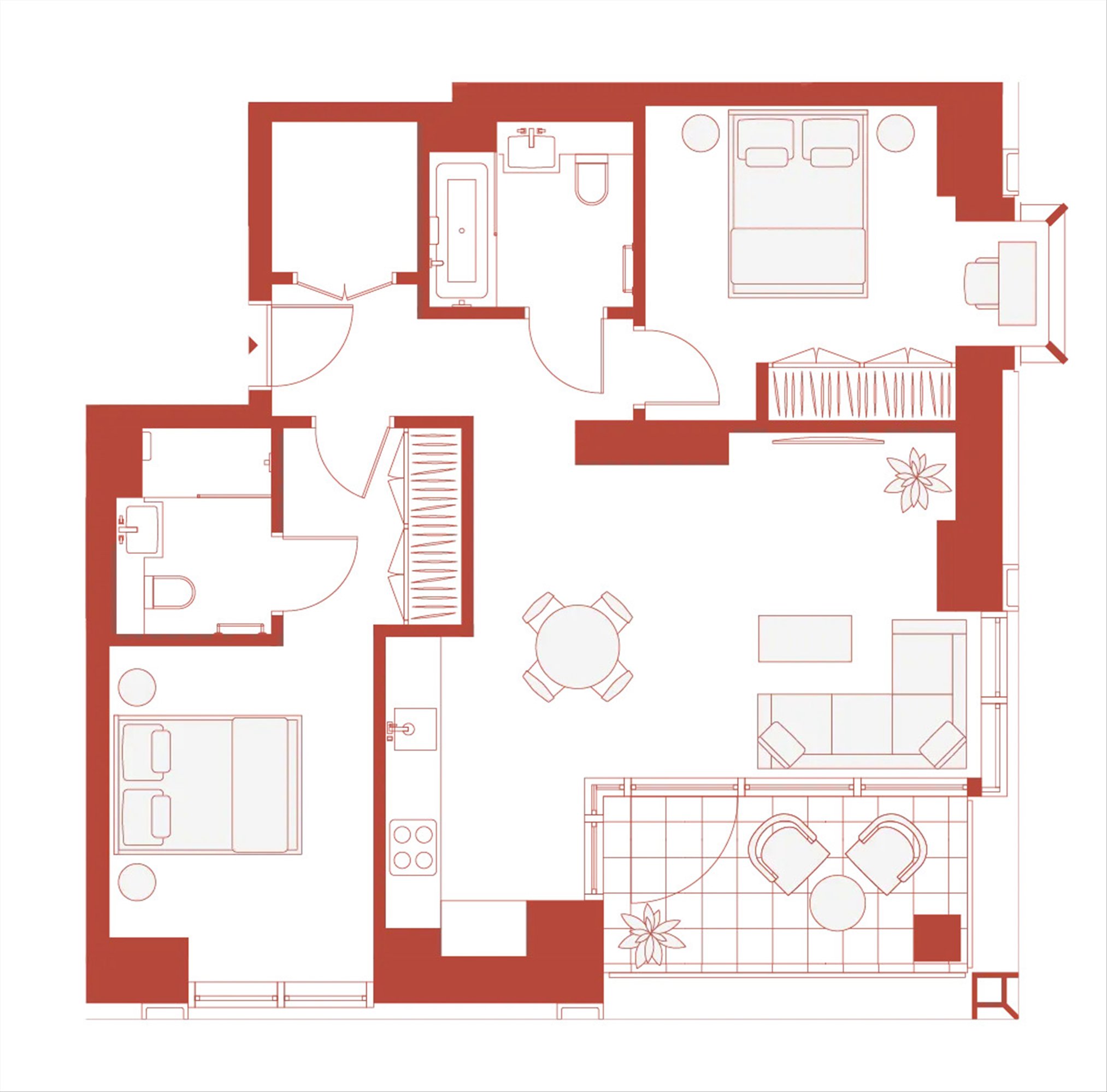 23.04 The Hilight, 110, York Road, Battersea floorplan