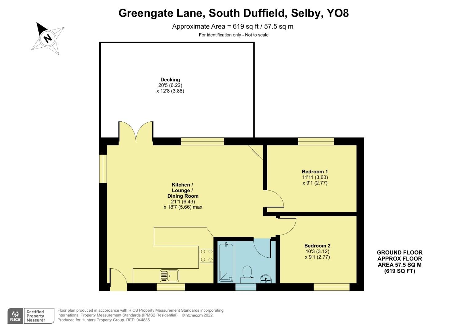 Greengate Lane, South Duffield, Selby YO8, 2 bedroom detached bungalow
