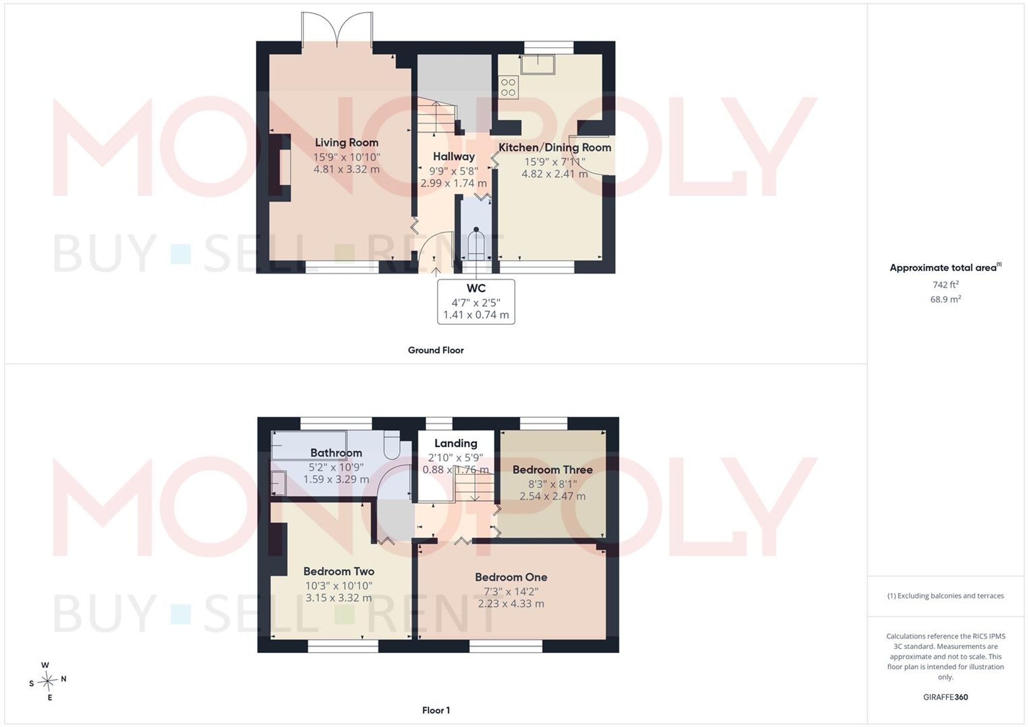 6 New House Avenue, Wrexham floorplan