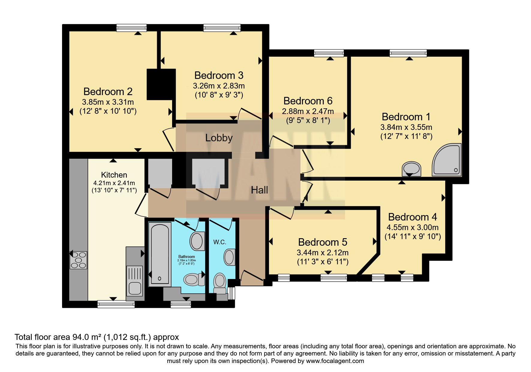 Flat 1, Goodall House,, St. Norbert Road, London floorplan