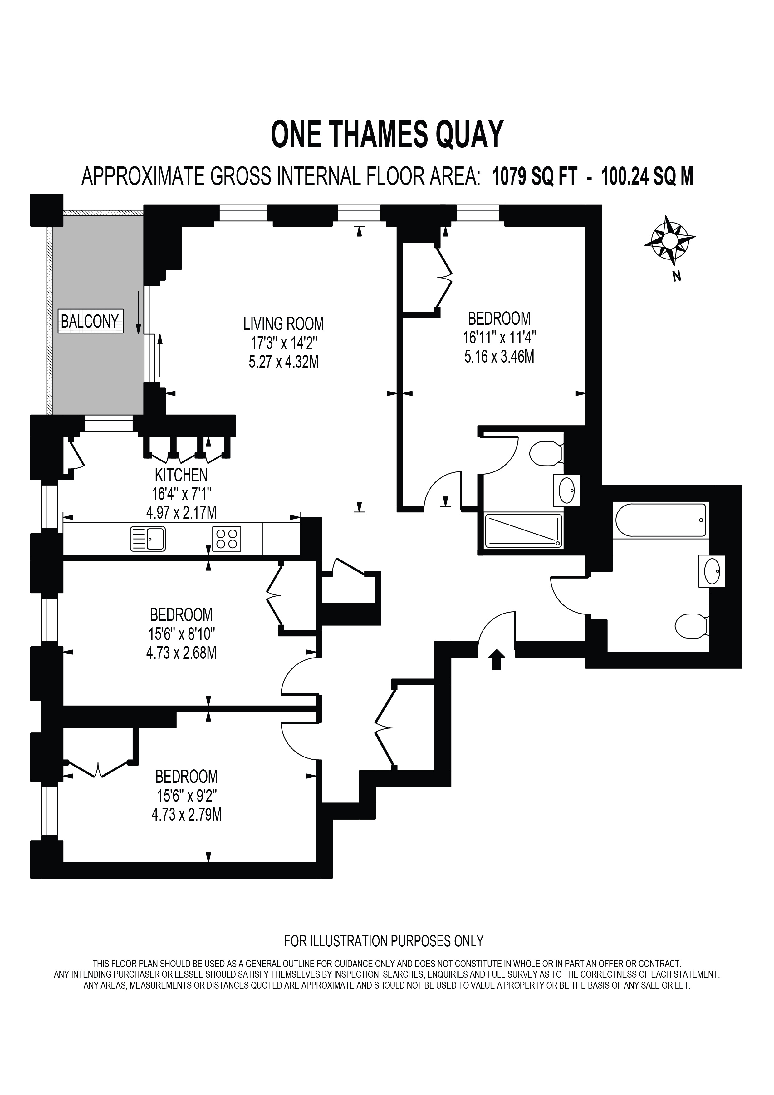 4006 One Thames Quay  222, Marsh Wall, London floorplan