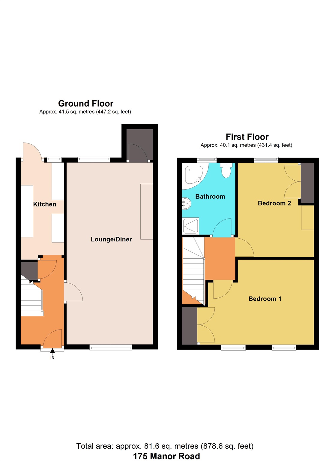 175, Manor Road, Pontypool floorplan
