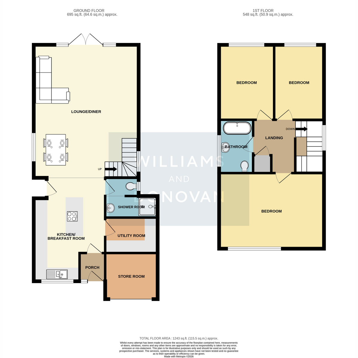 40, Downer Road North, Benfleet floorplan