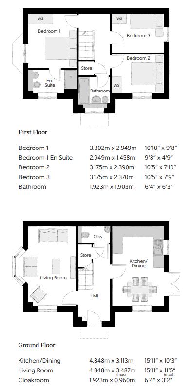 Plot 111 The Thespian, Shortstown floorplan