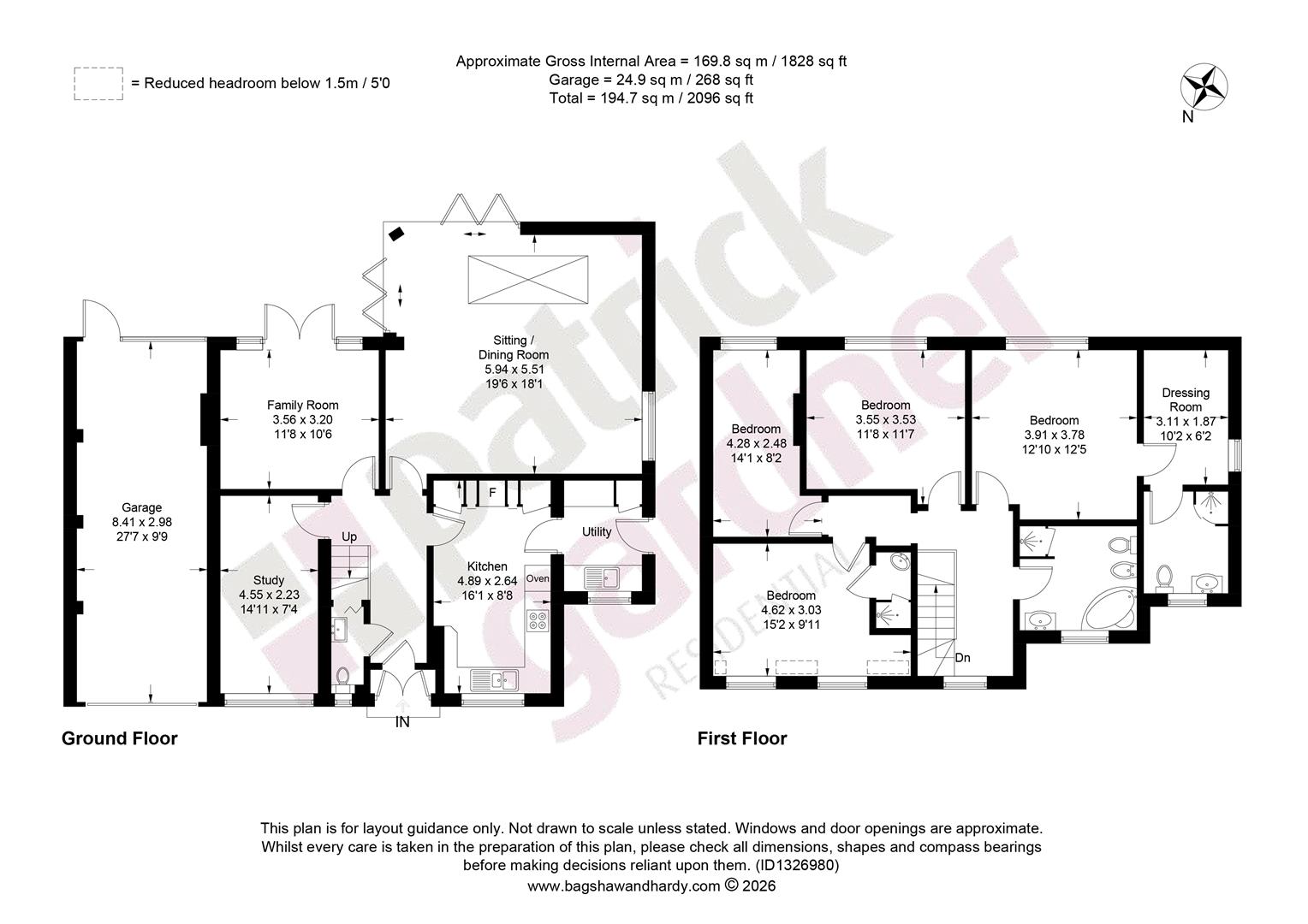 The Lorne, Great Bookham floorplan