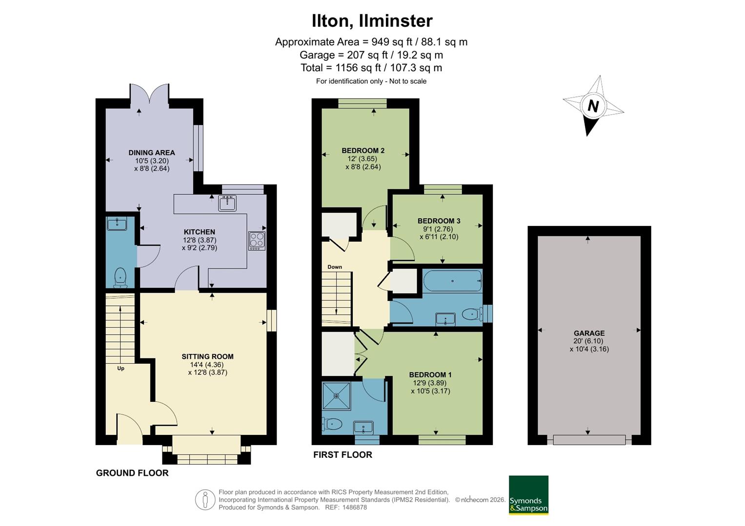9, Hawthorne Road, Ilminster floorplan