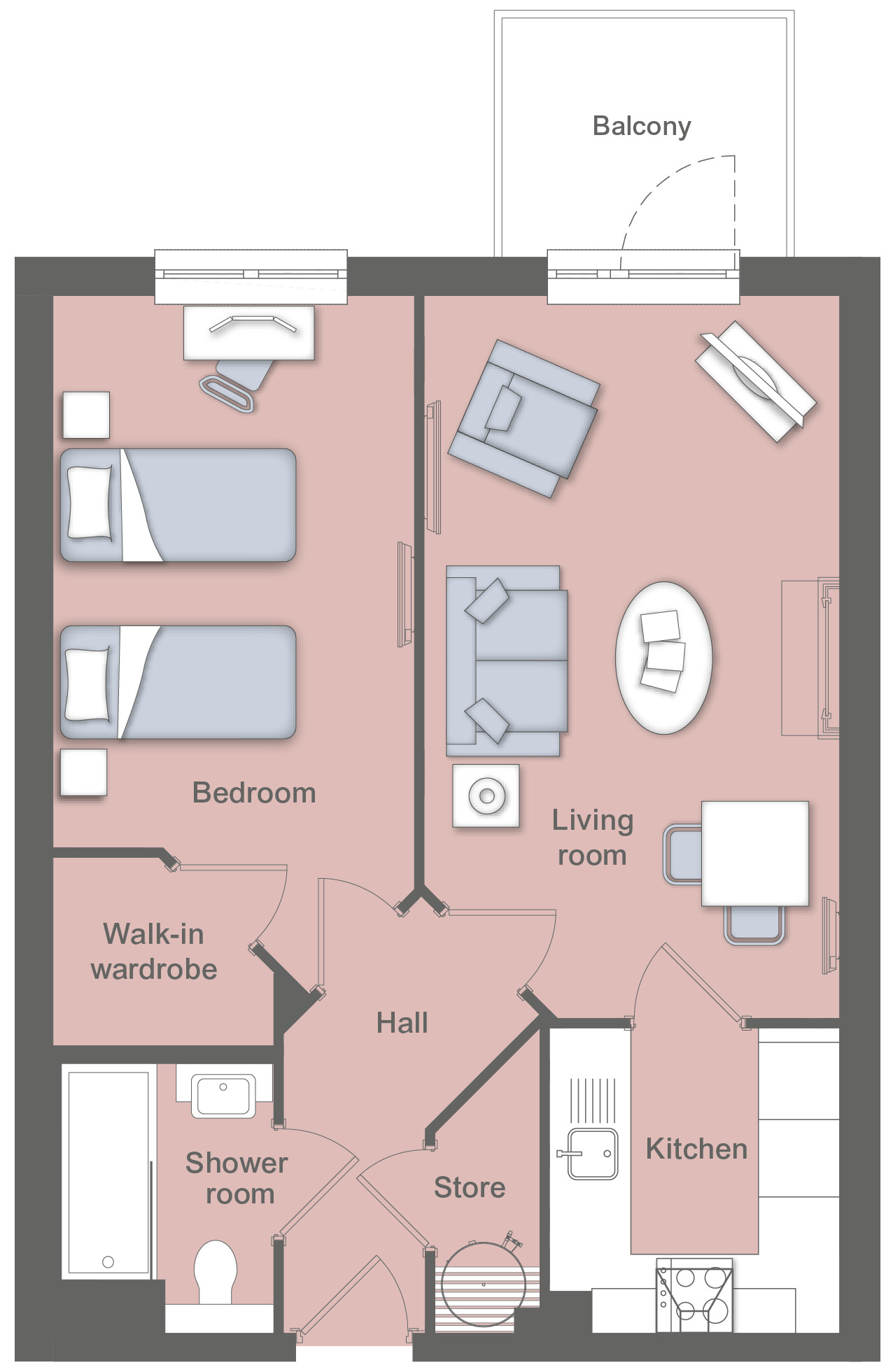 Apt 9, Otter Lodge, Silver Street, Honiton floorplan
