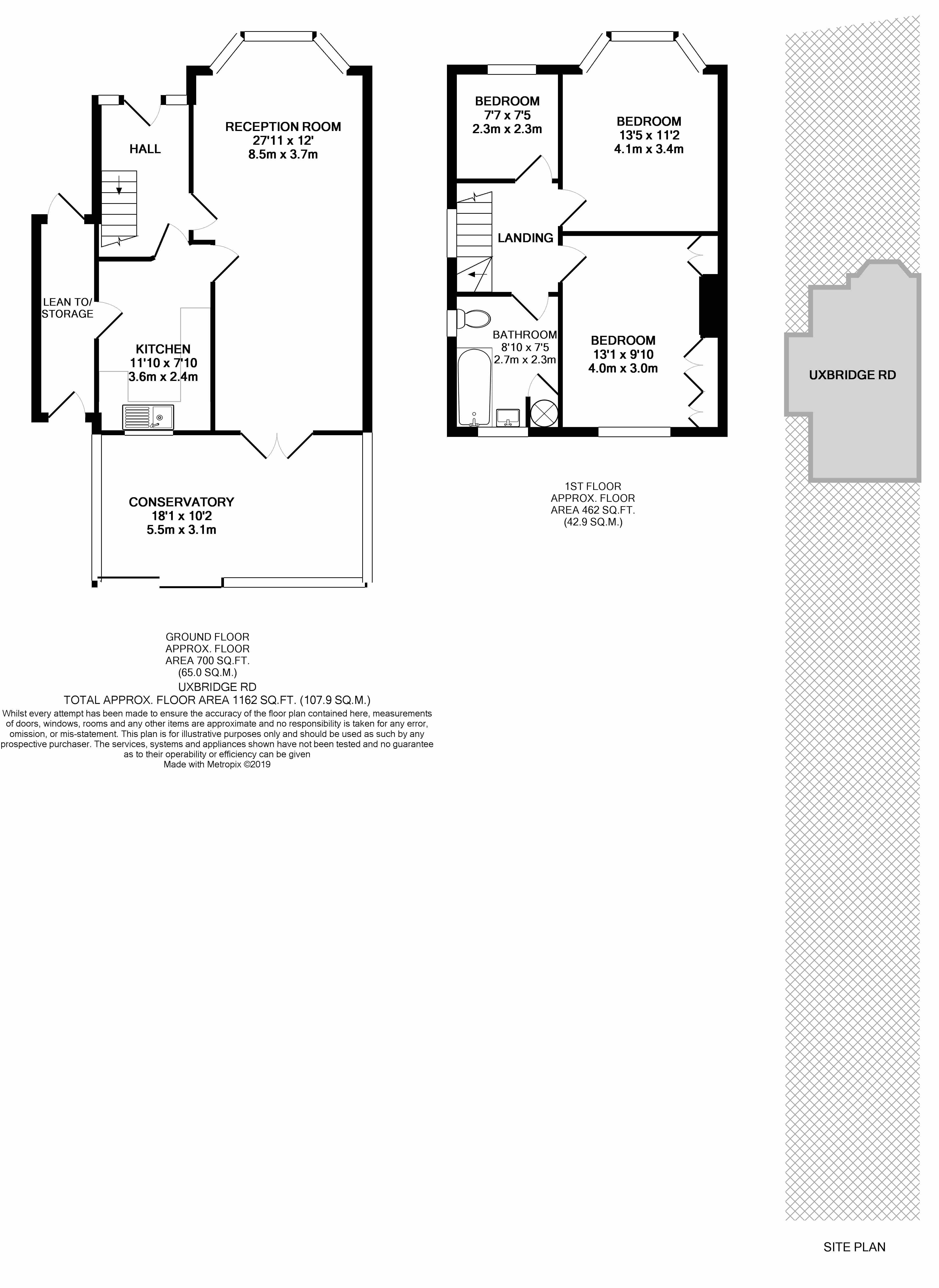 3 Bedrooms Semi-detached house for sale in Uxbridge Road, Hampton Hill TW12