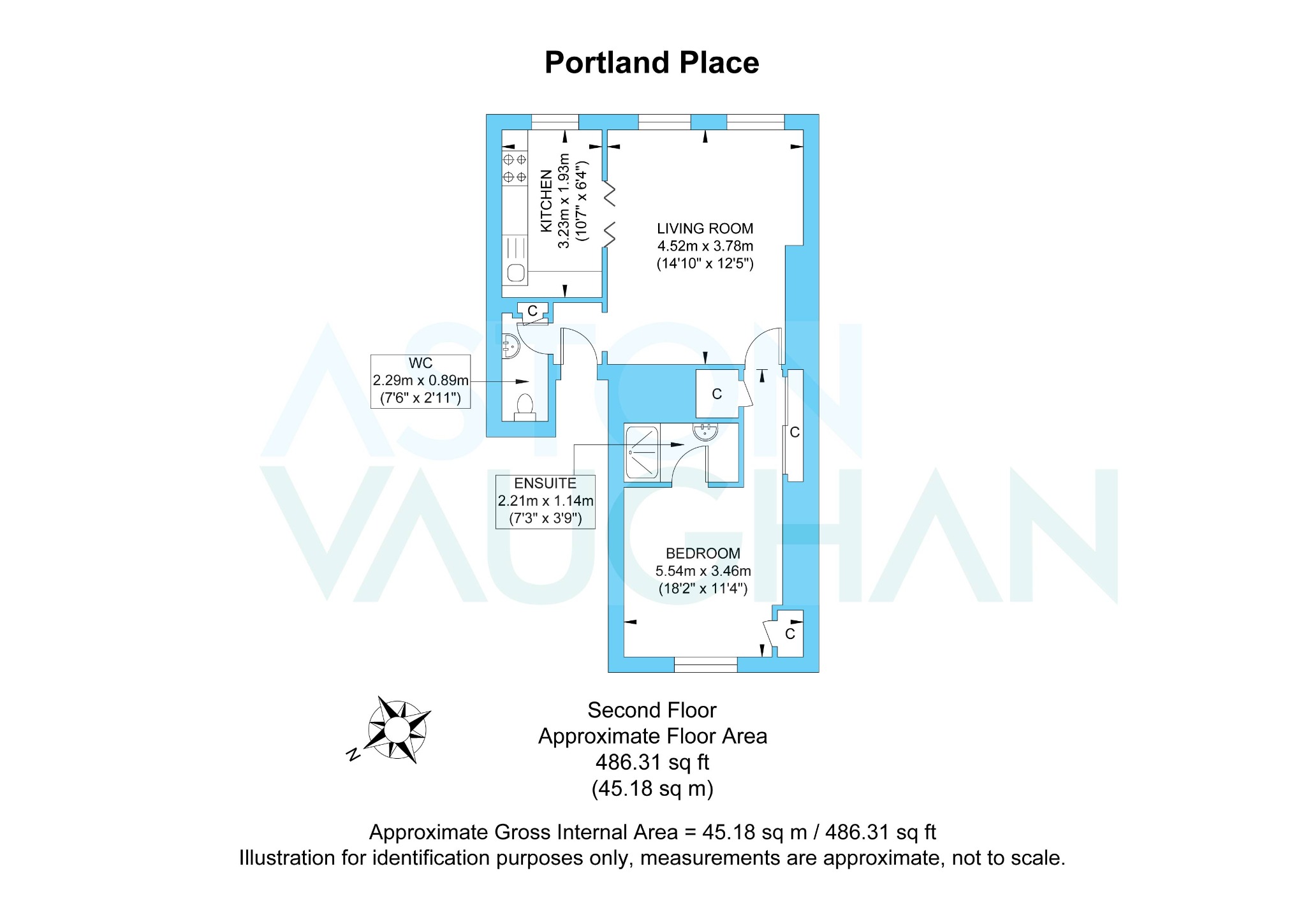 Flat 4, 8 Portland Place, East Sussex floorplan