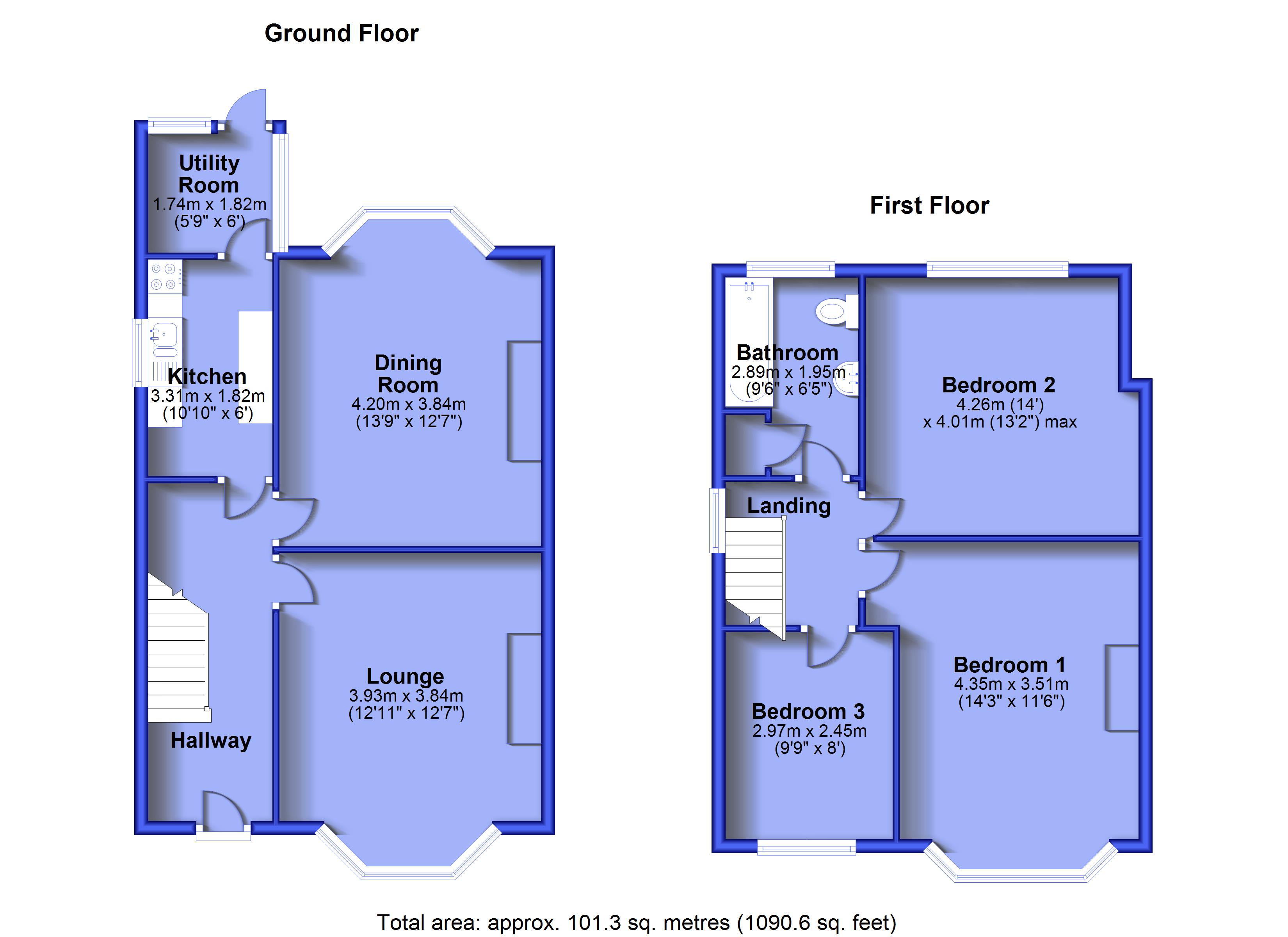 1104, Middleton Road, Oldham floorplan