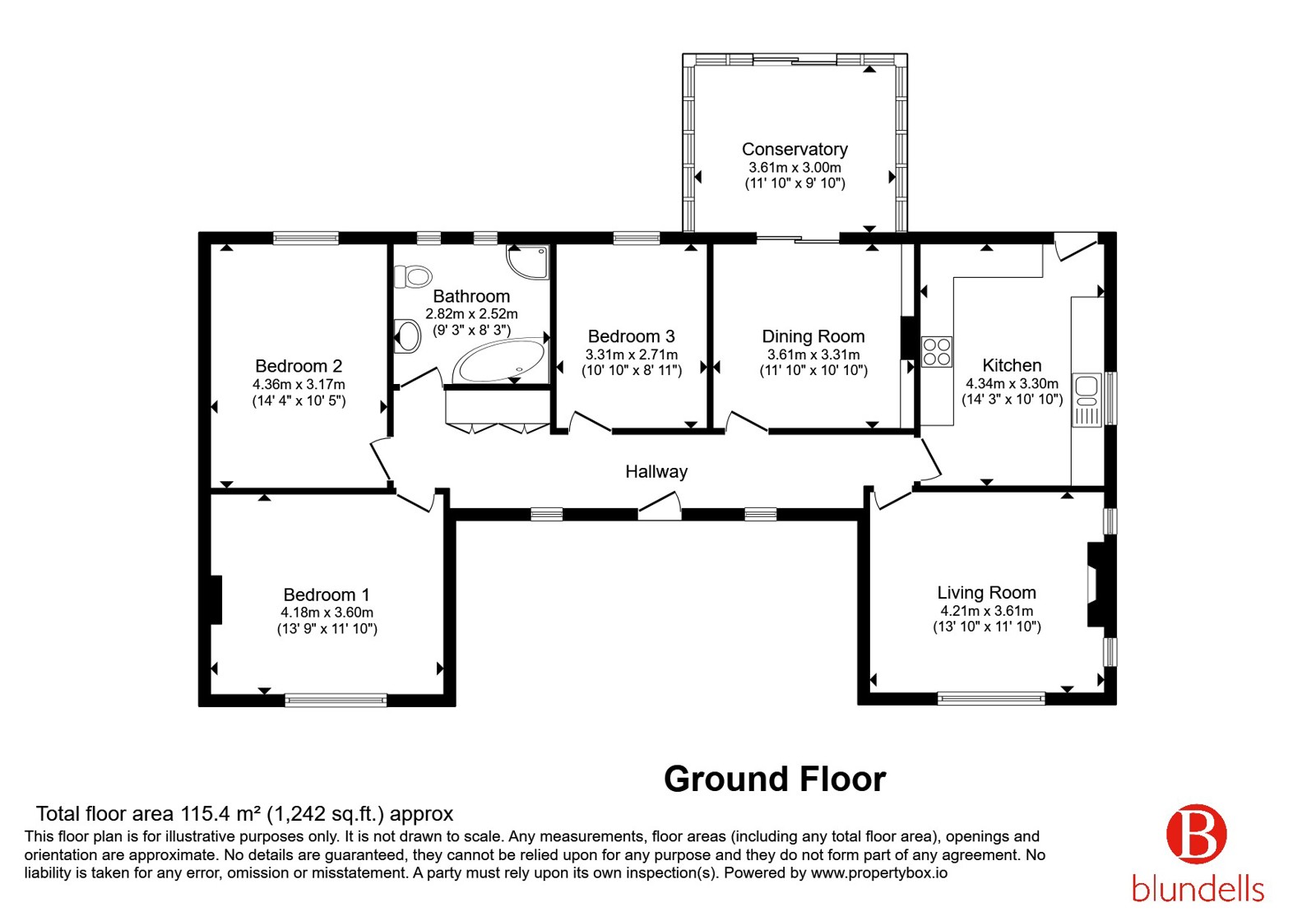Kingswood,, Broad Carr Road, South Yorkshire floorplan