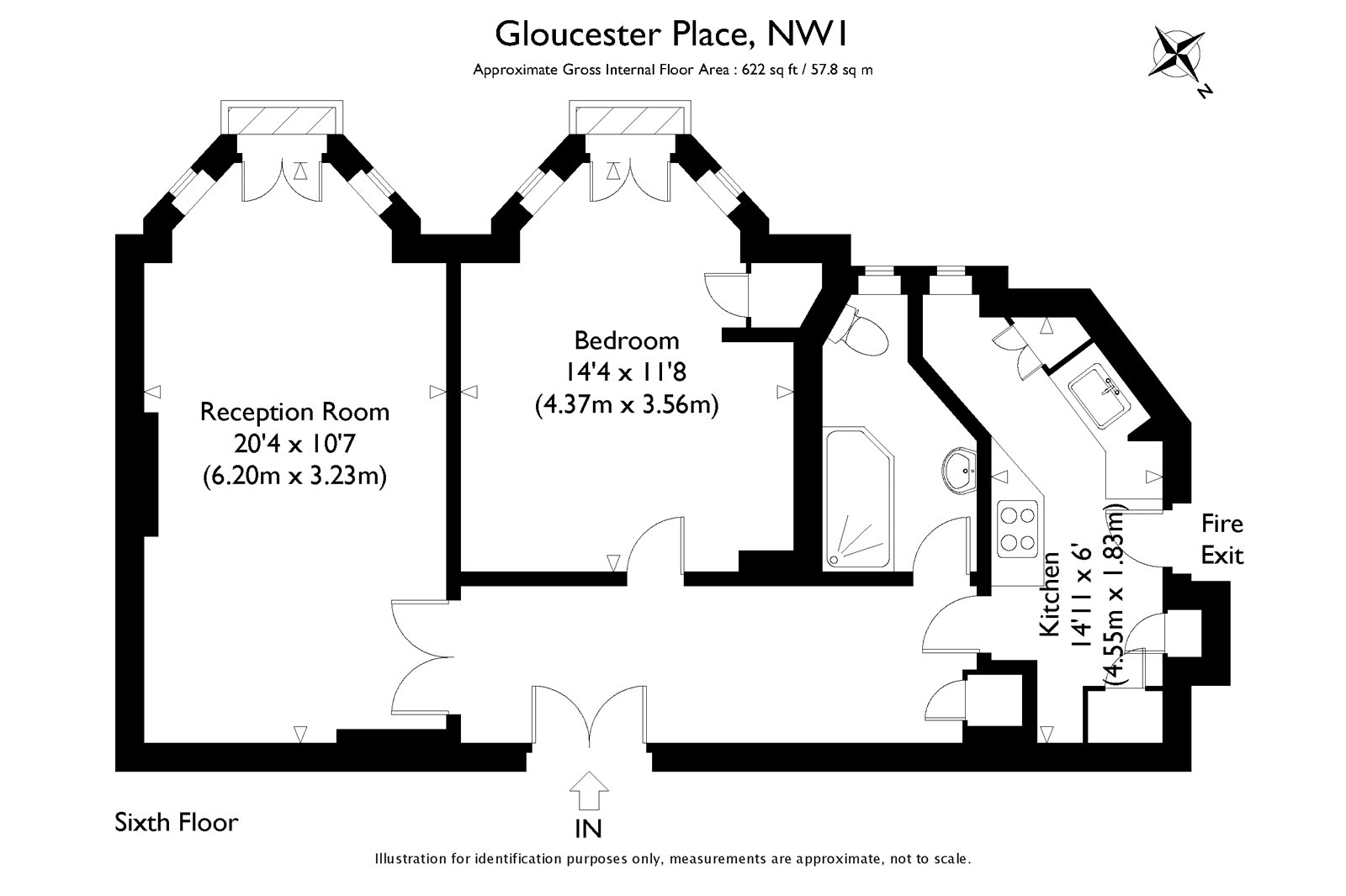 1 Bedrooms Flat for sale in Dorset House, Gloucester Place, London NW1