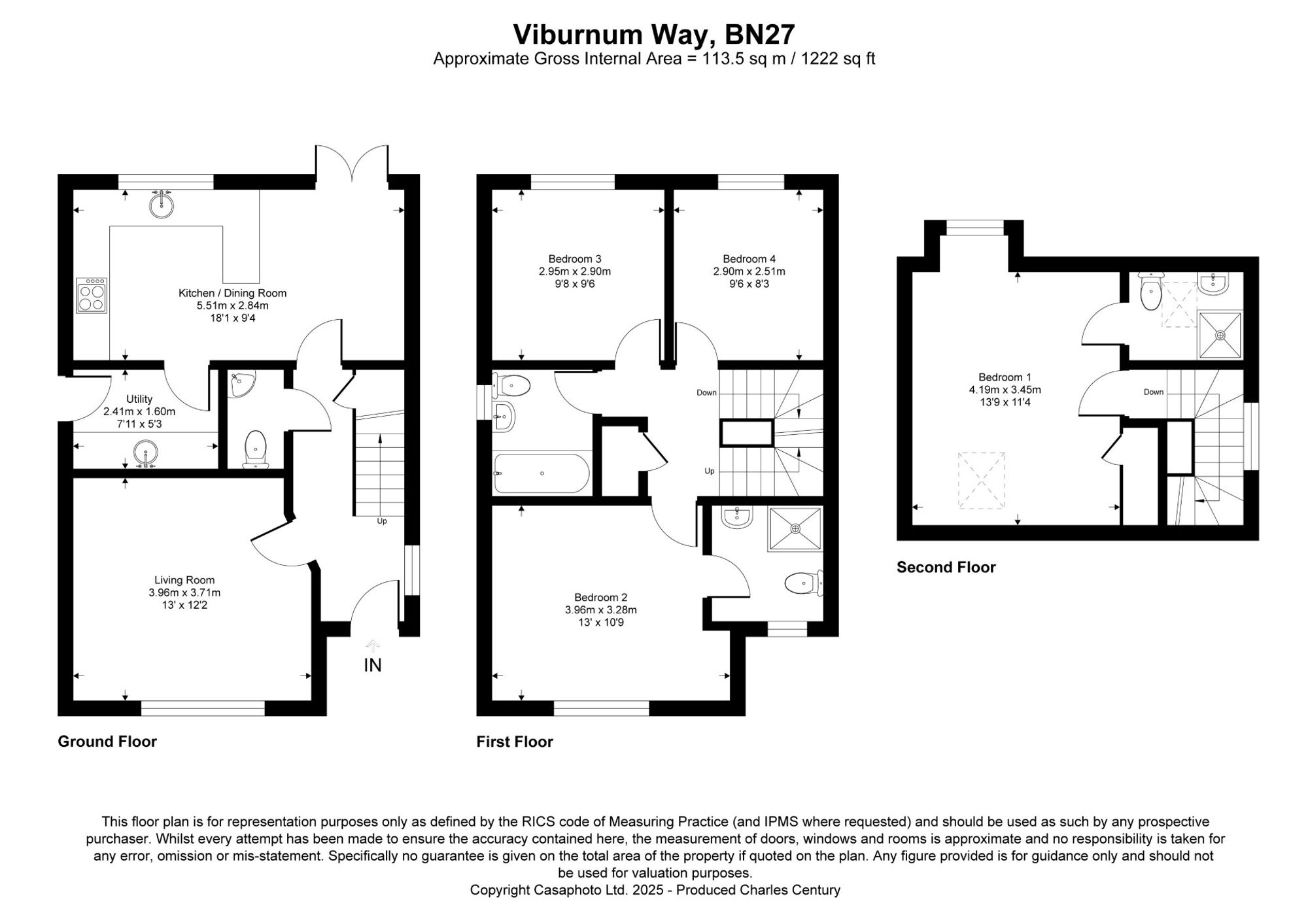 23 Viburnum Way, Hailsham floorplan