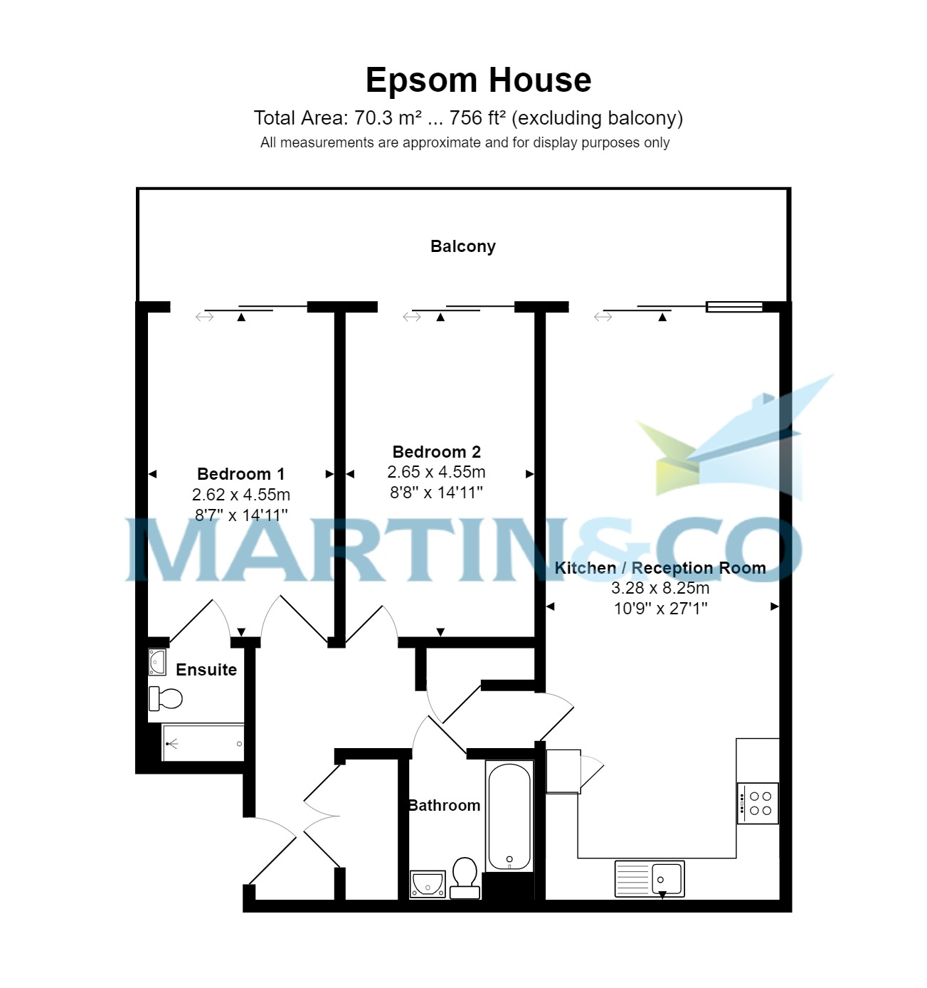 47, Epsom House, Staines Upon Thames floorplan