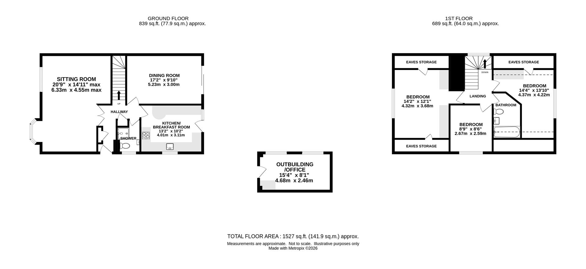 31, Honeypot Lane, Brentwood floorplan
