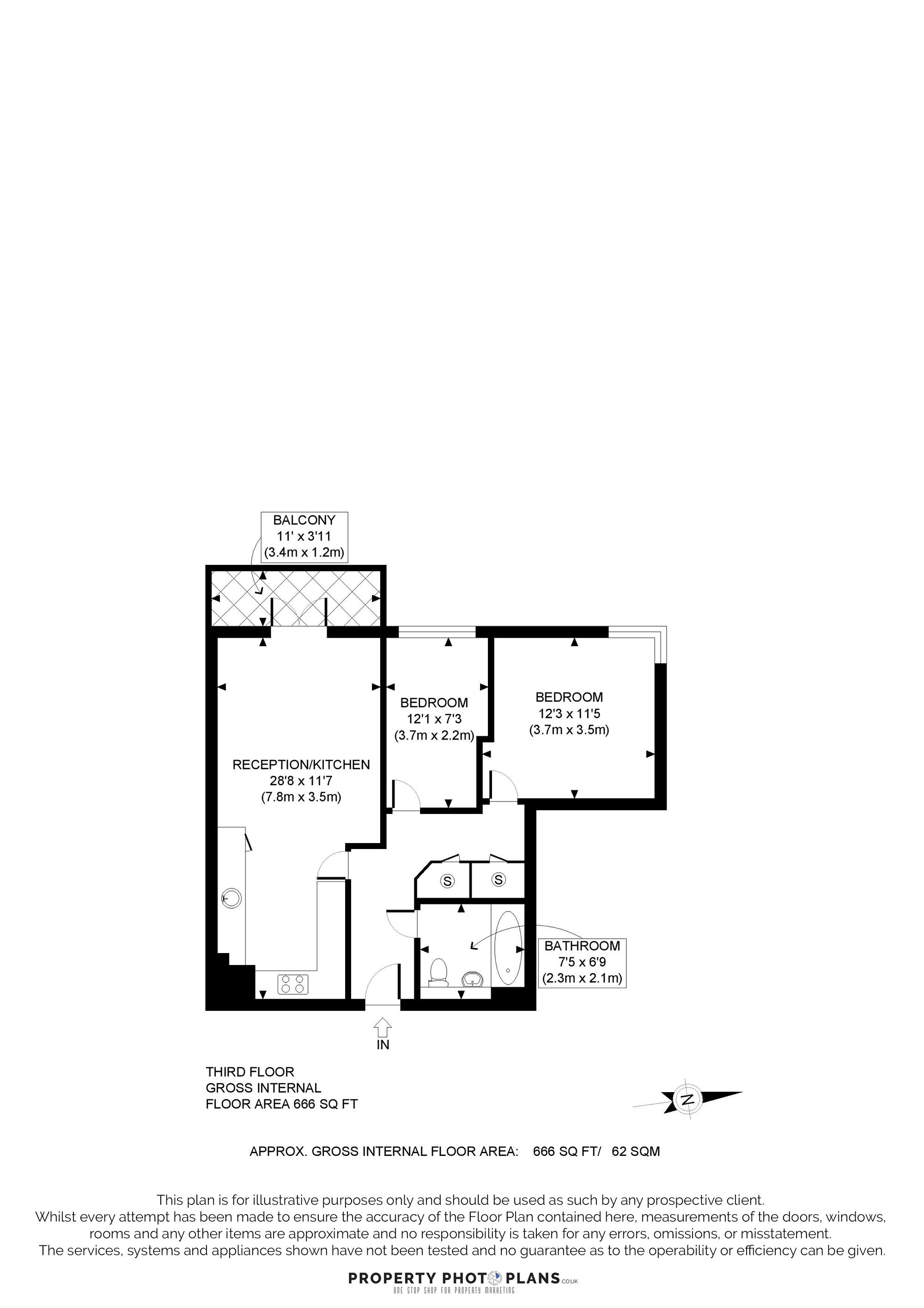 (Shared Ownership) 37 Montgomery House, Taywood Road, Northolt floorplan