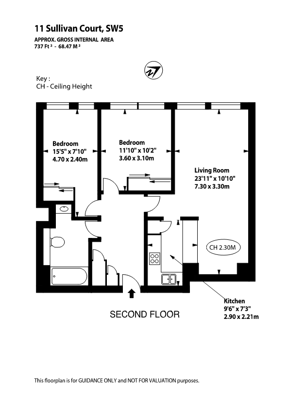 2 Bedrooms Flat to rent in 109 Earls Court Road, London SW5