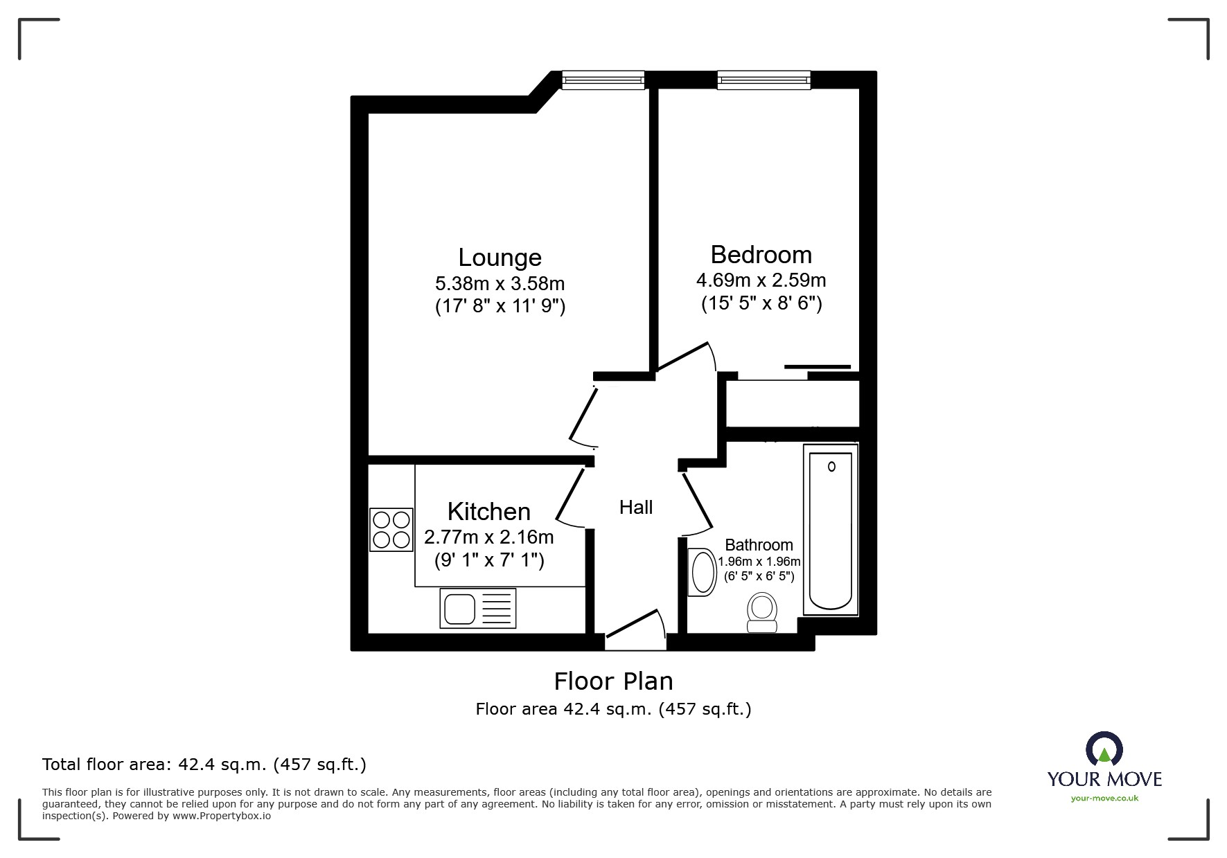 Flat 17, St. Johns Chambers, 2, Ashwell Street, Leicestershire floorplan