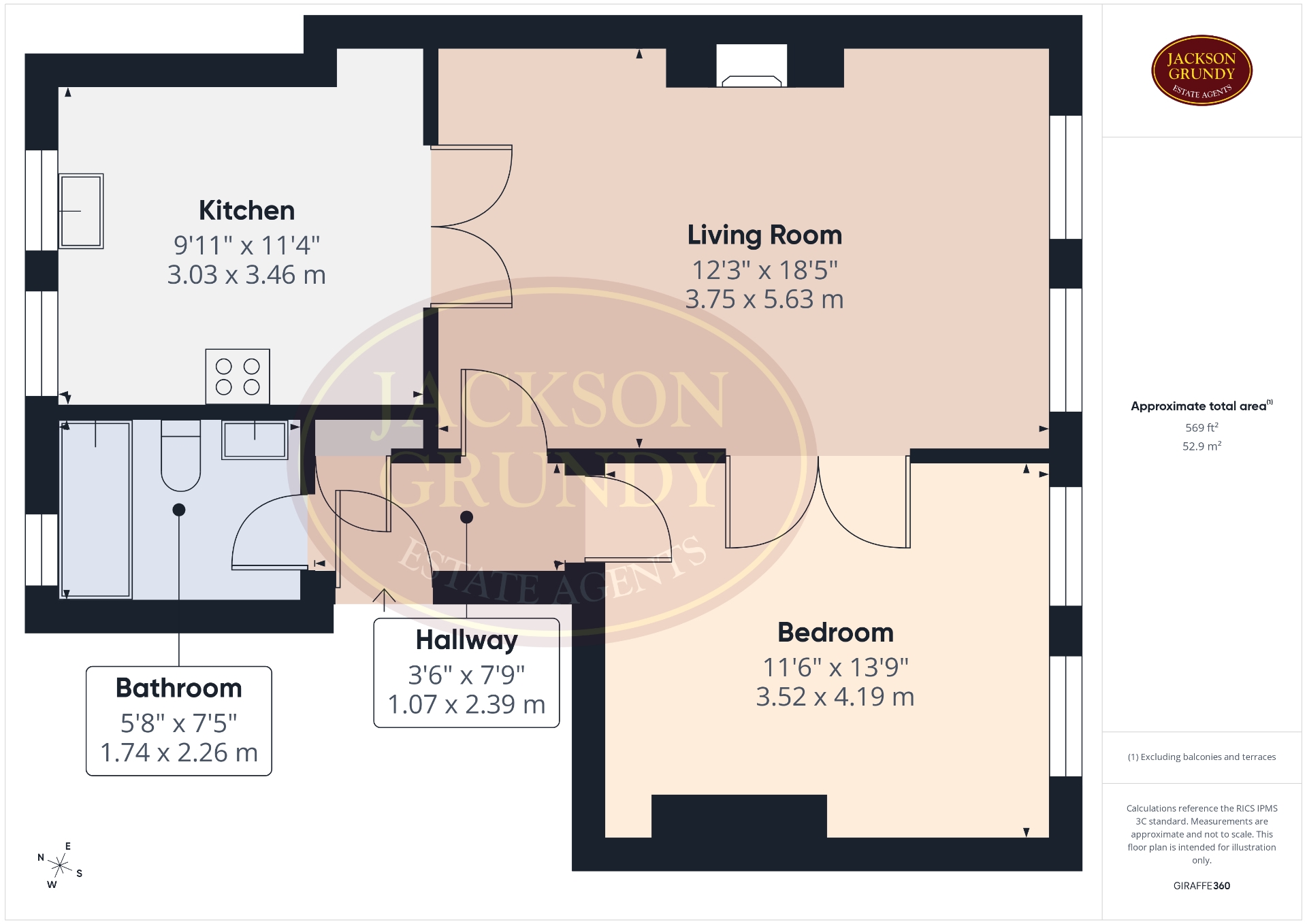 Flat 2 5, Mercers Row, Northampton floorplan