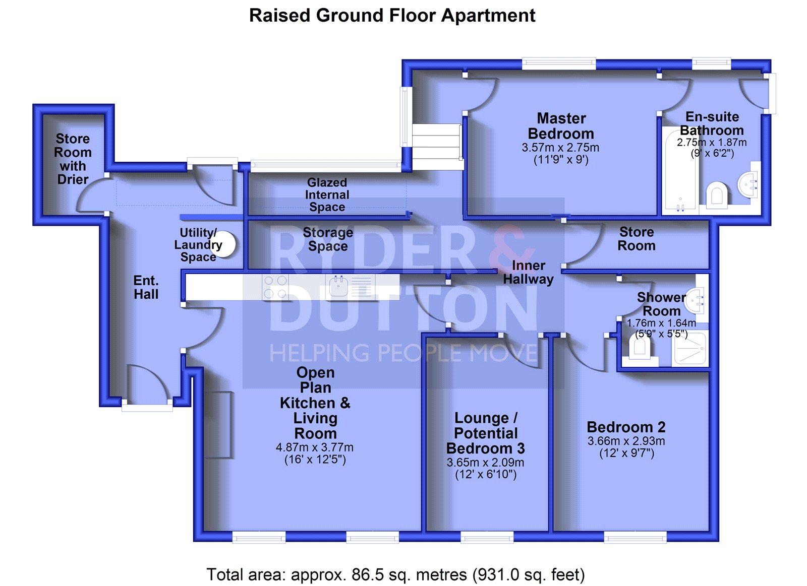 6, Holden Vale House, Helmshore floorplan