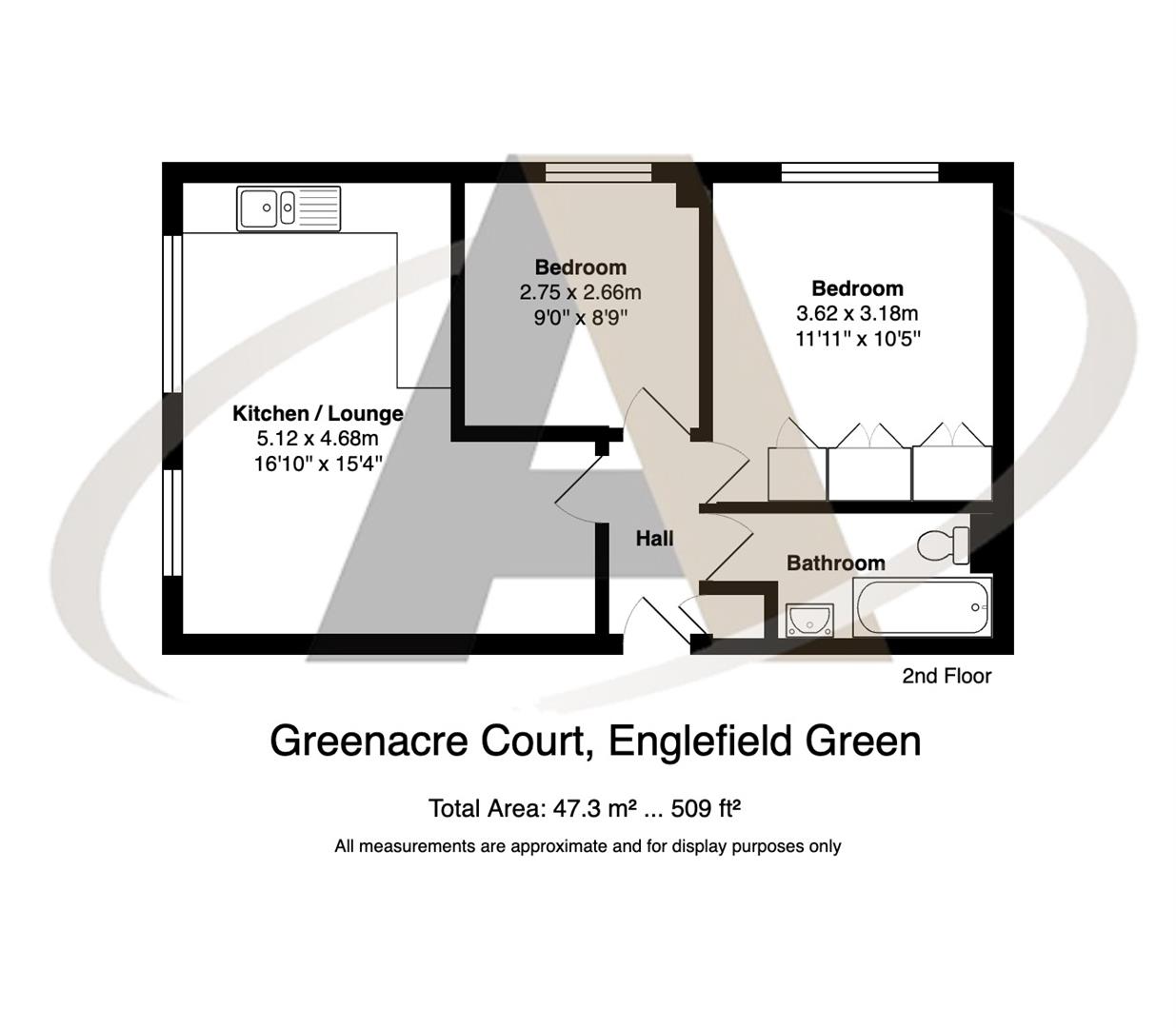 28, Greenacre Court, Englefeld Green floorplan