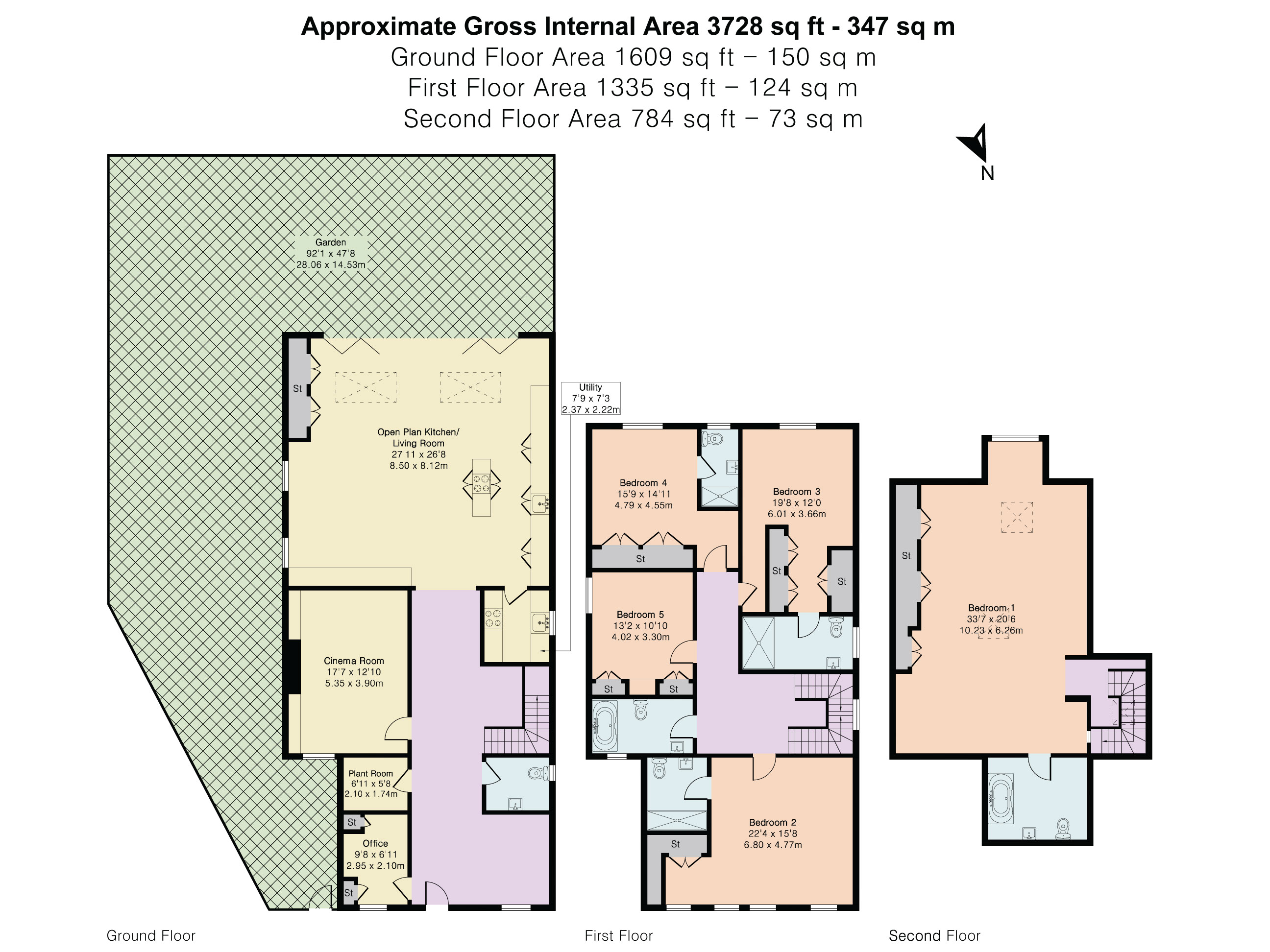 3, Pipers Green Lane, Edgware floorplan