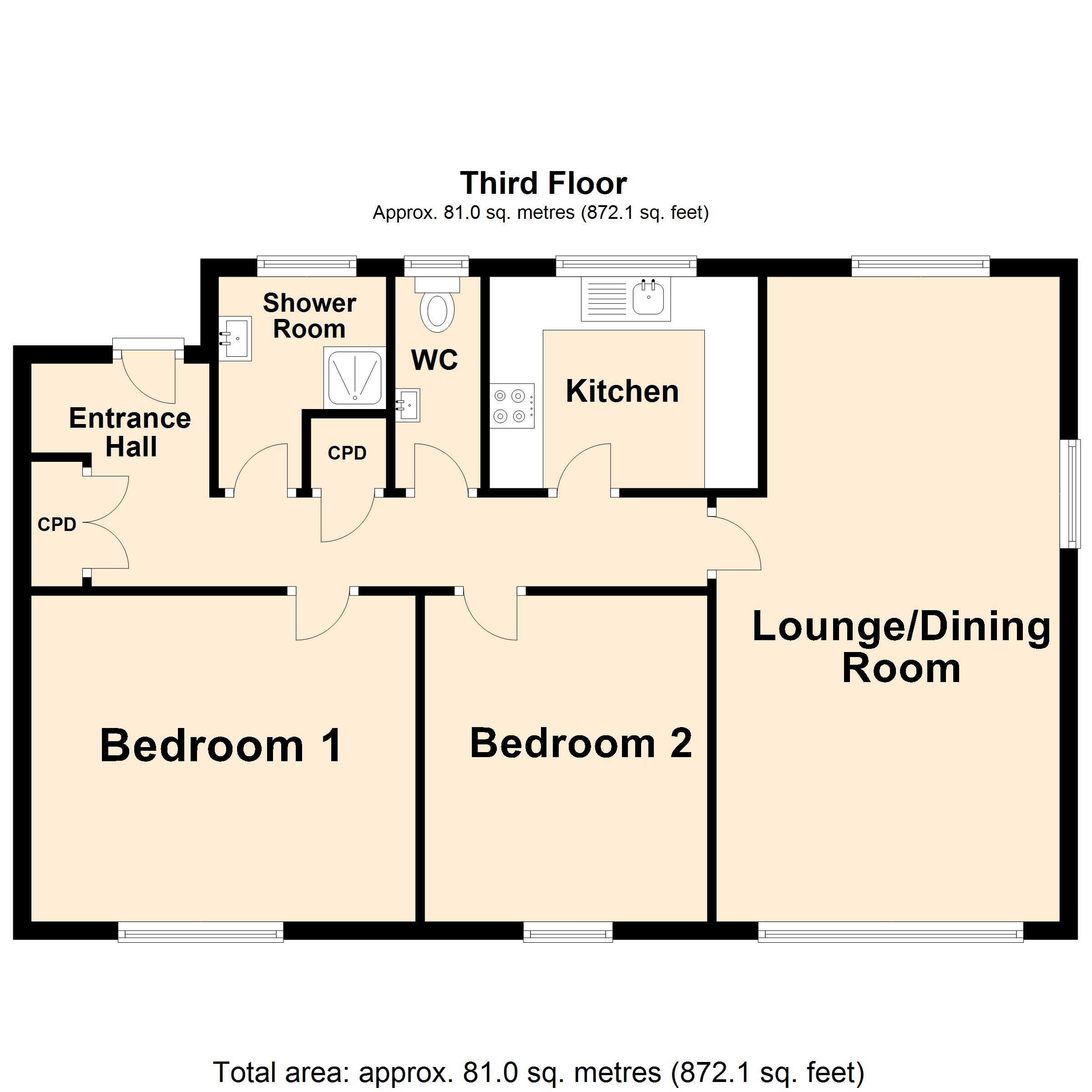 Earls Avenue, Folkestone, Kent CT20, 2 bedroom flat for sale 65432202