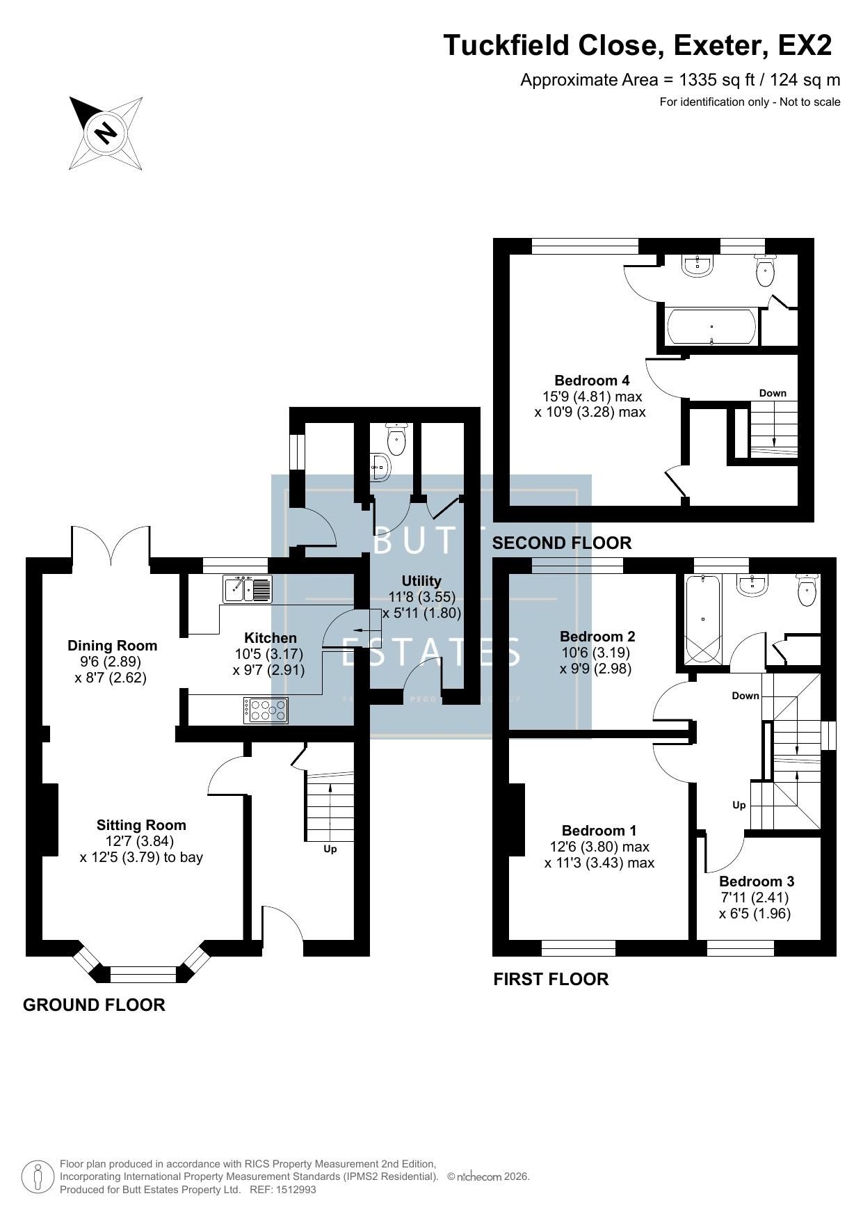 25 Tuckfield Close, Exeter floorplan