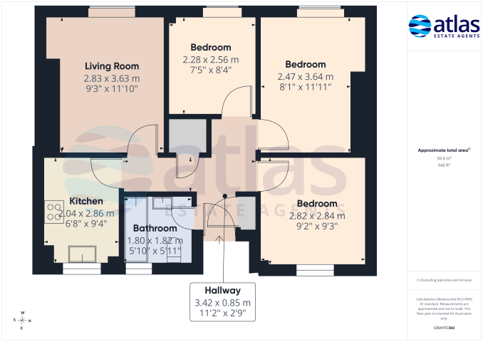 69, Abbeygate Apartments, Liverpool floorplan