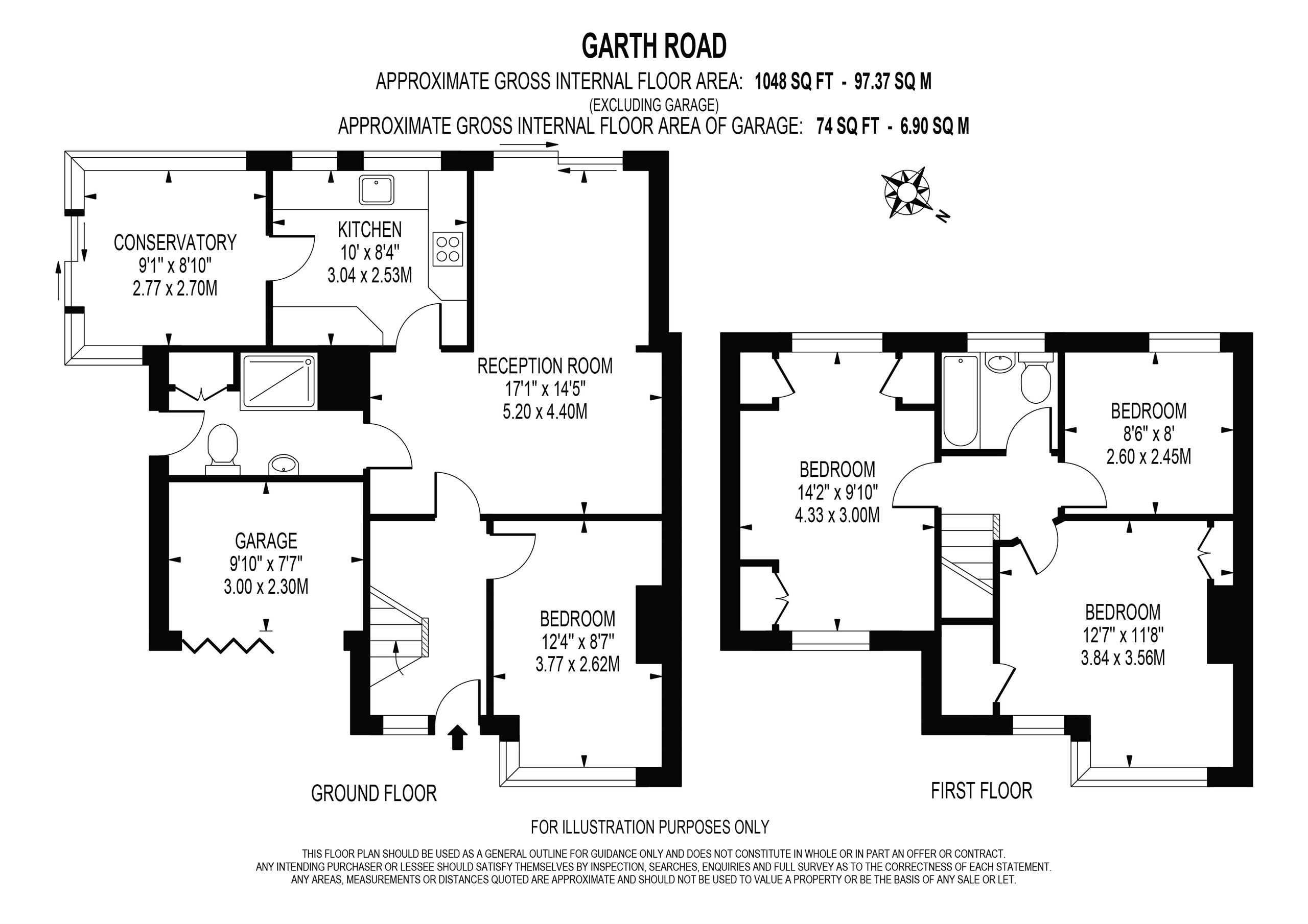 Garth Road, Morden floorplan