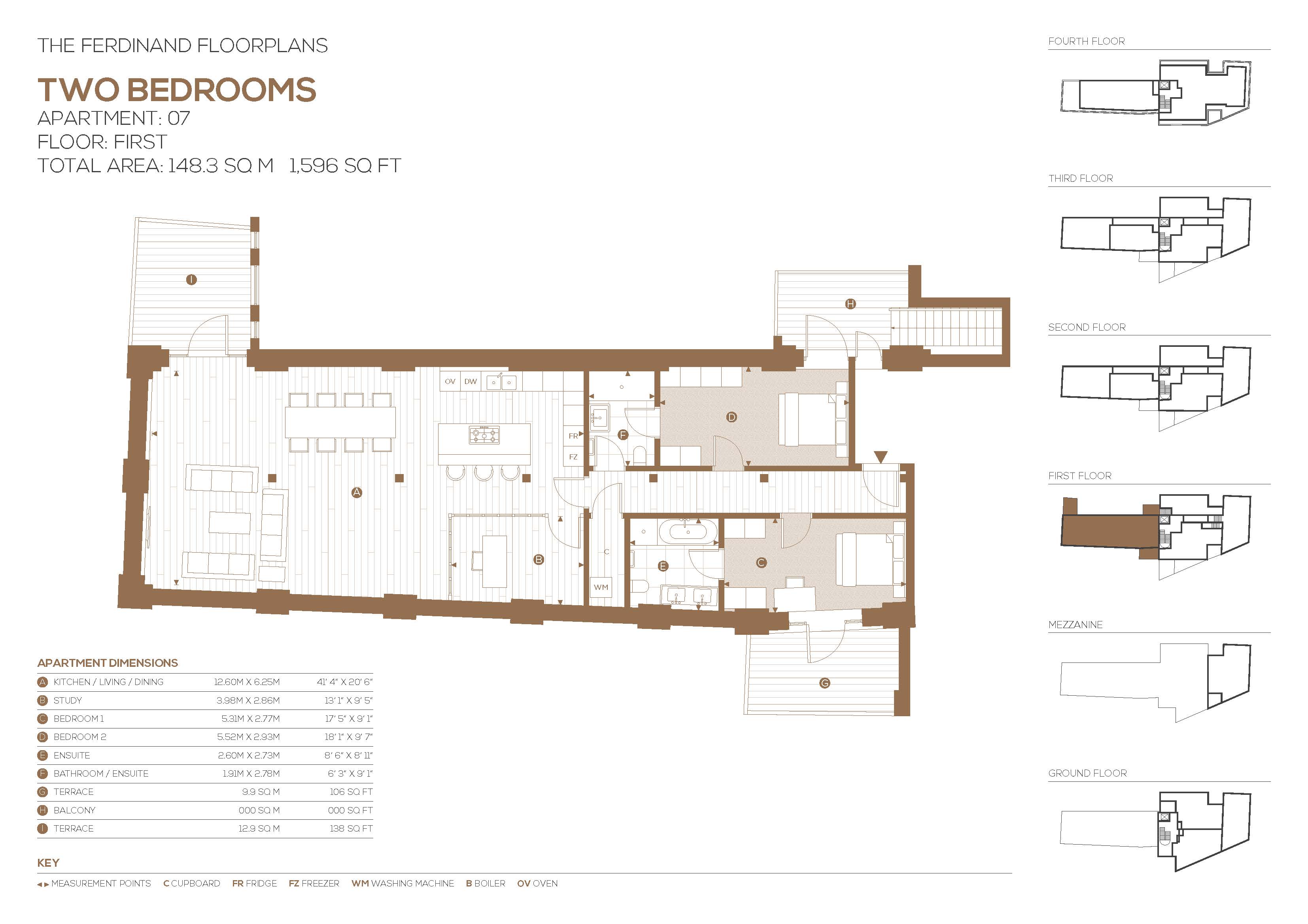 Flat 7,, Piano Studios, London floorplan