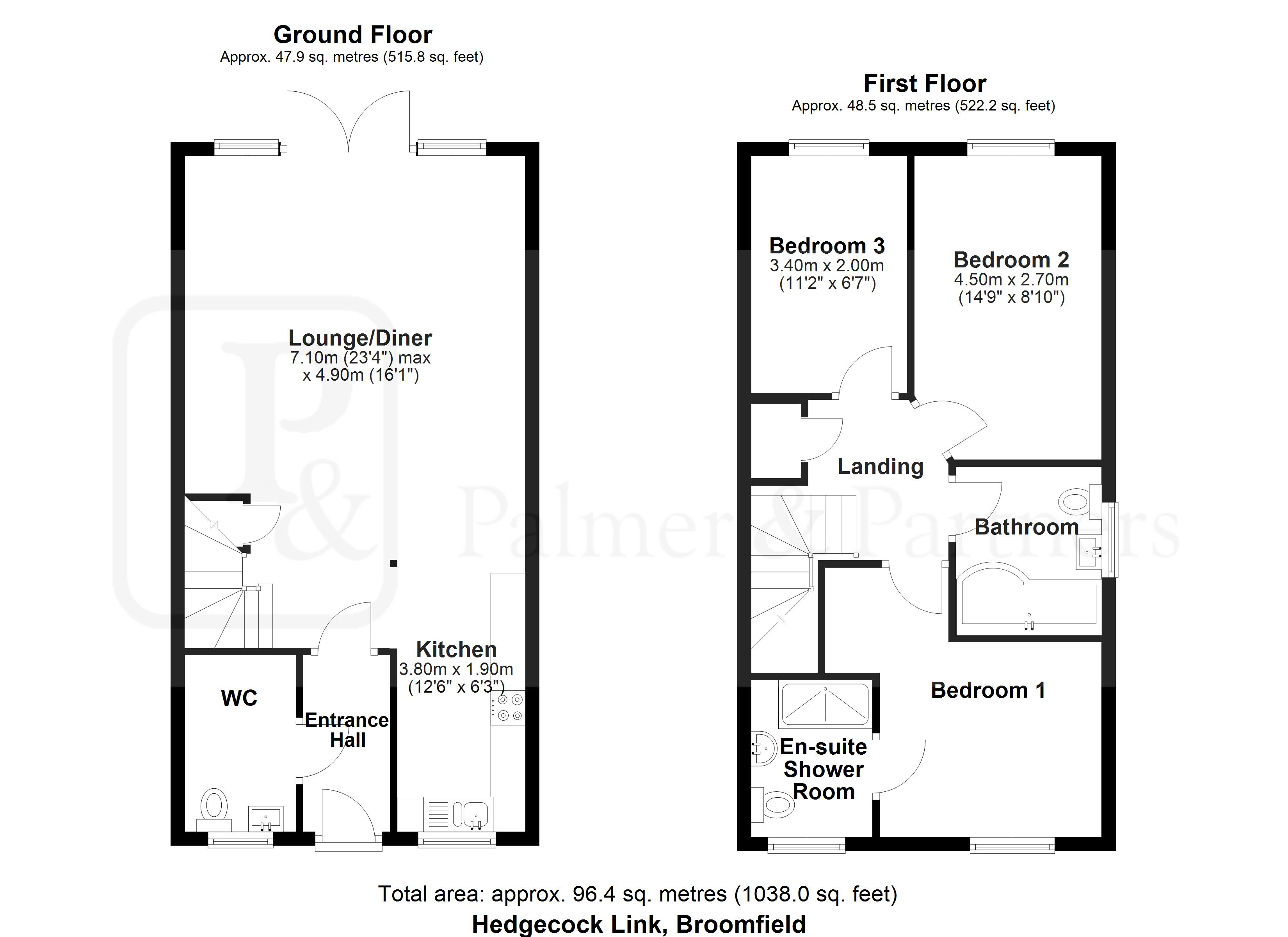8, Hedgecock Link, Chelmsford floorplan