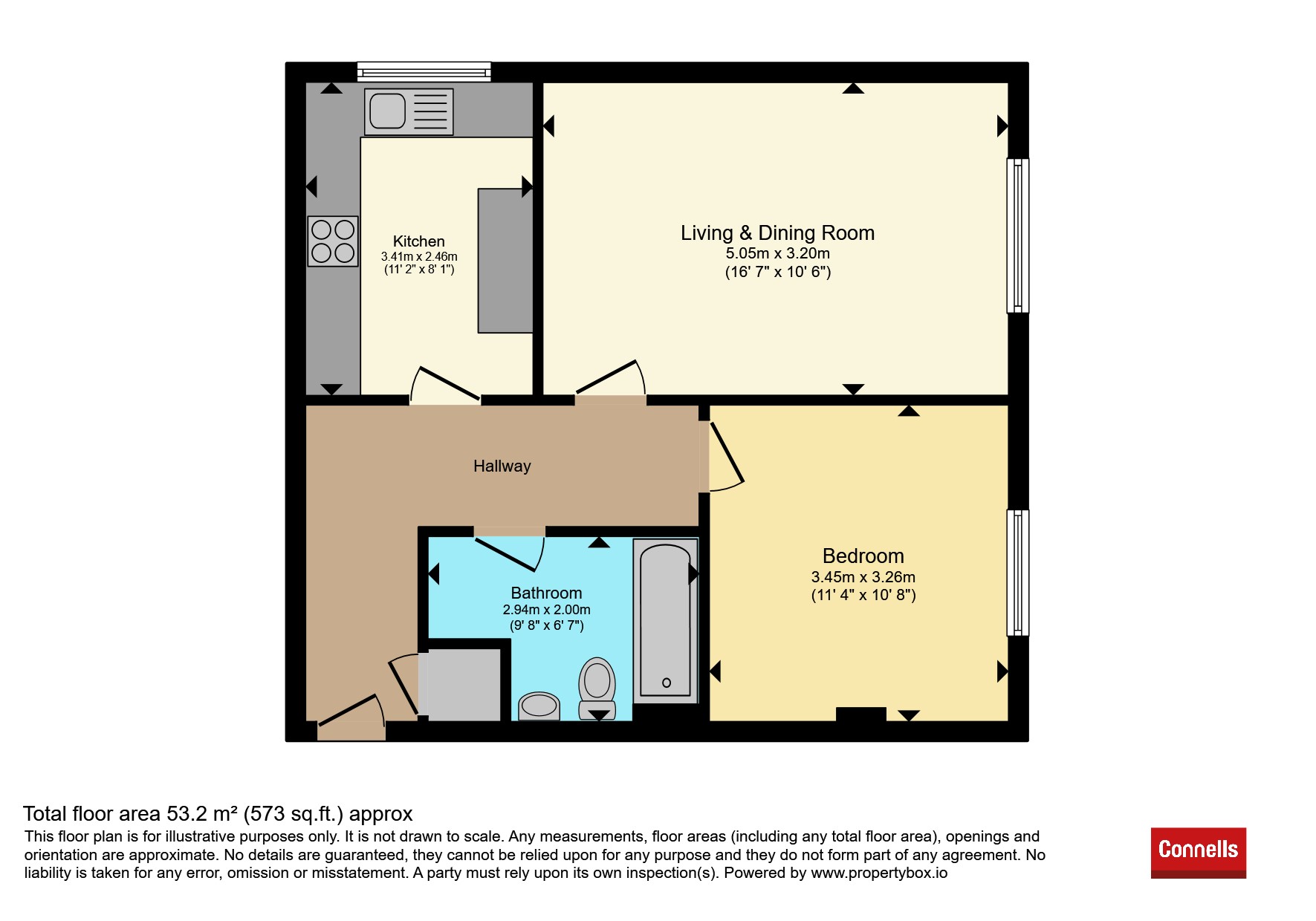 Flat 2, Amy Court, 22-24, Albury Road, Redhill floorplan
