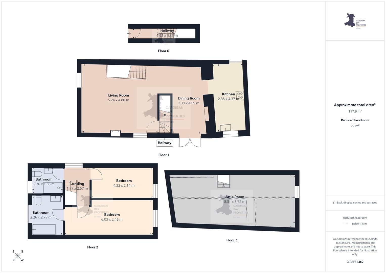 Mews Cottage, South John Street, New Quay floorplan