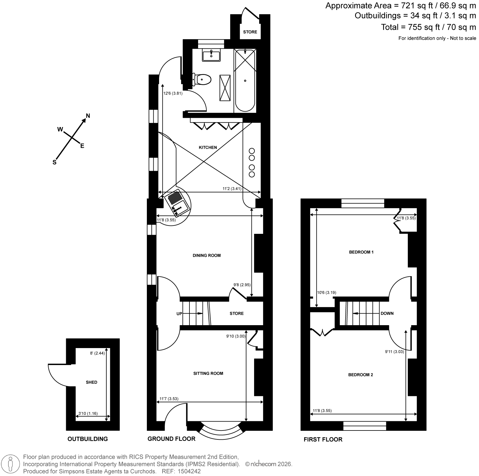 6, School Road, East Molesey floorplan