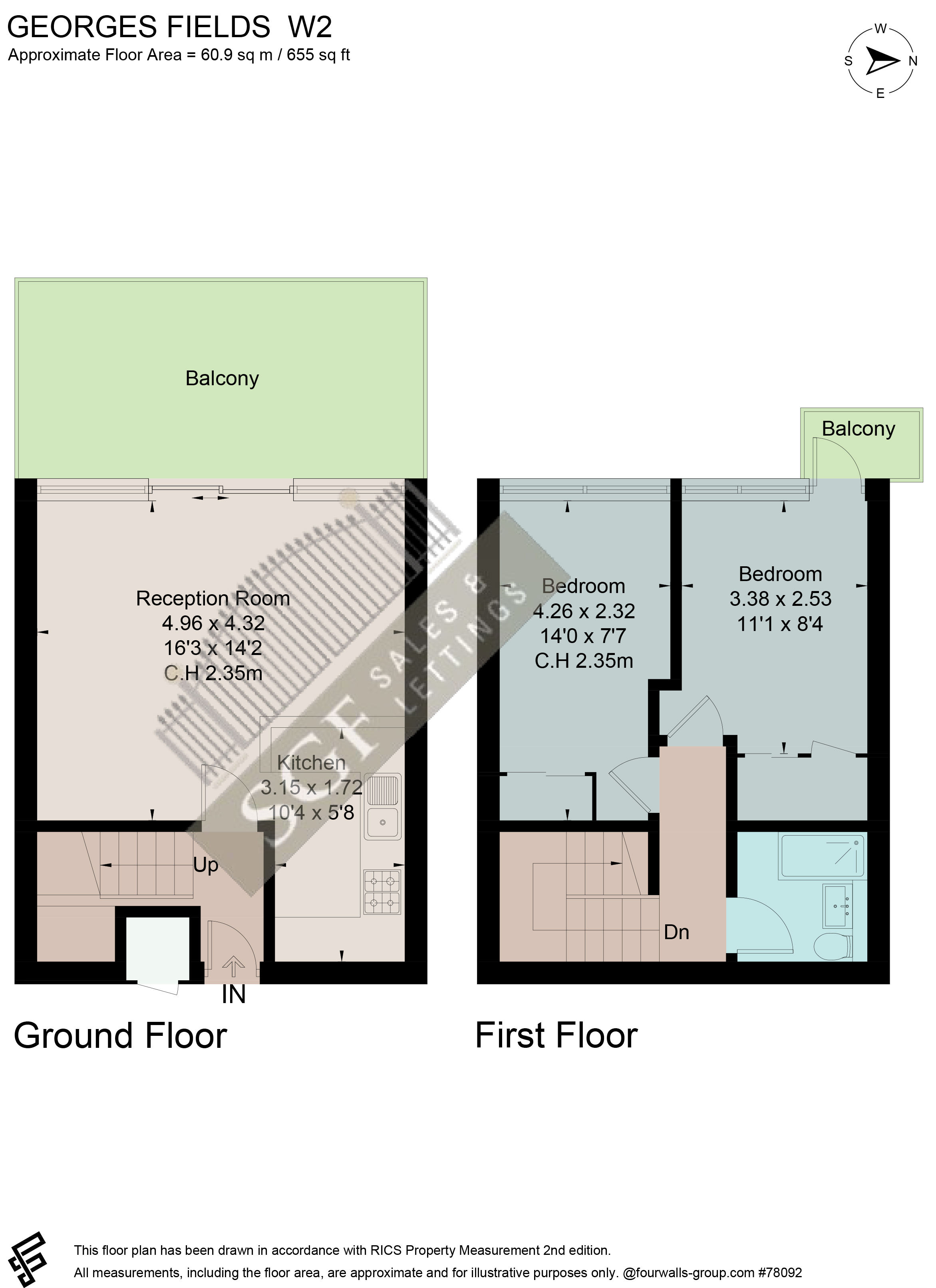 2 bed flat for sale in Kendal Steps, St. Fields, London W2 68255453 Zoopla