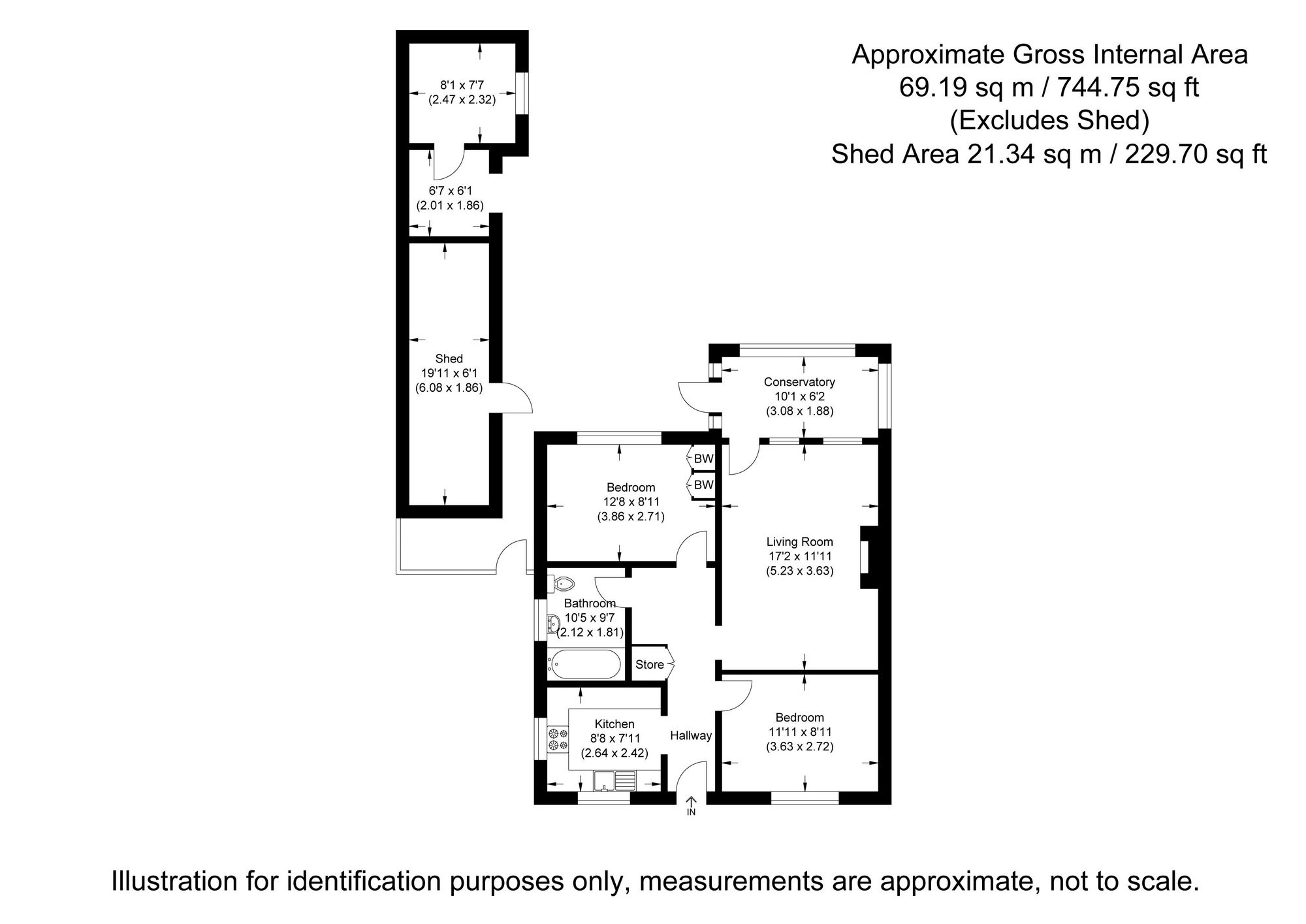 11 Carlton Rise, Royston floorplan