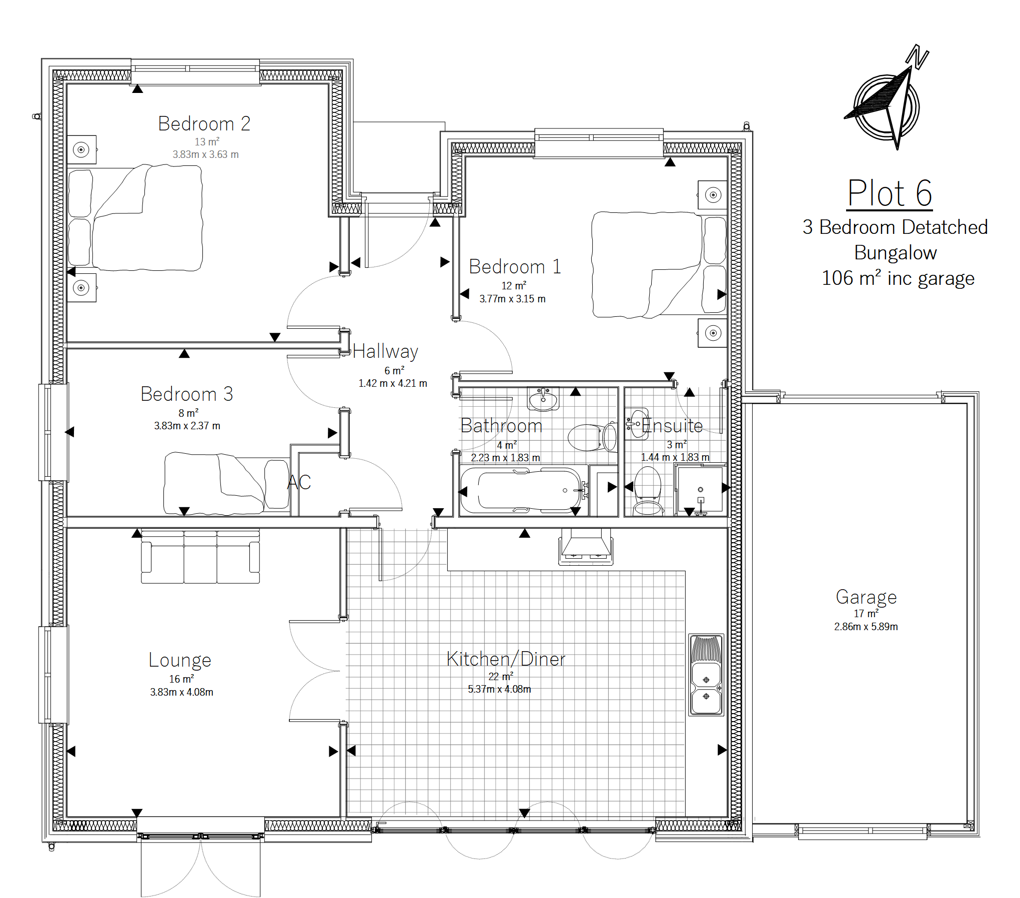 Plot 6 Dunheved Gardens Dunheved Road, Launceston Cornwall, Cornwall floorplan