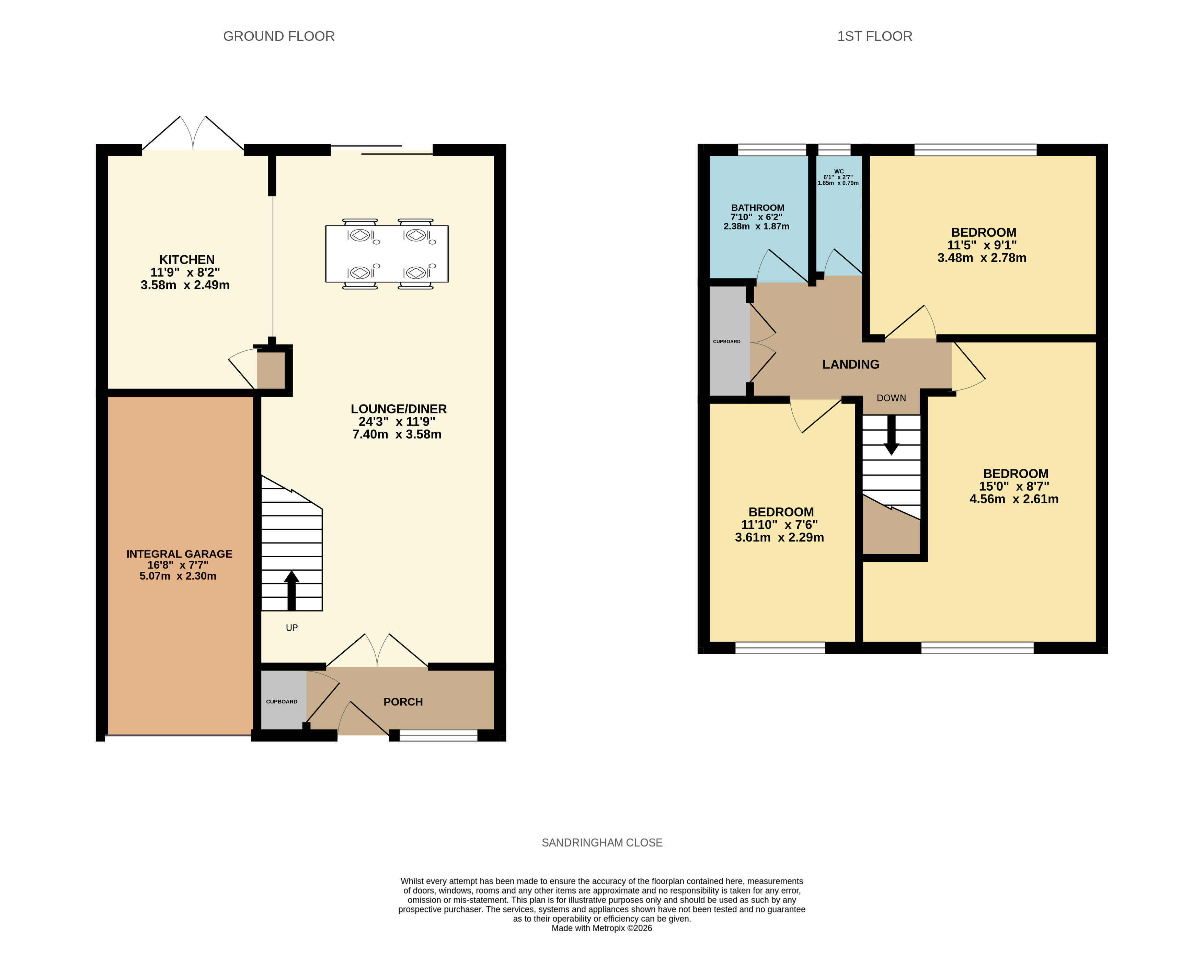Sandringham Close, Essex floorplan