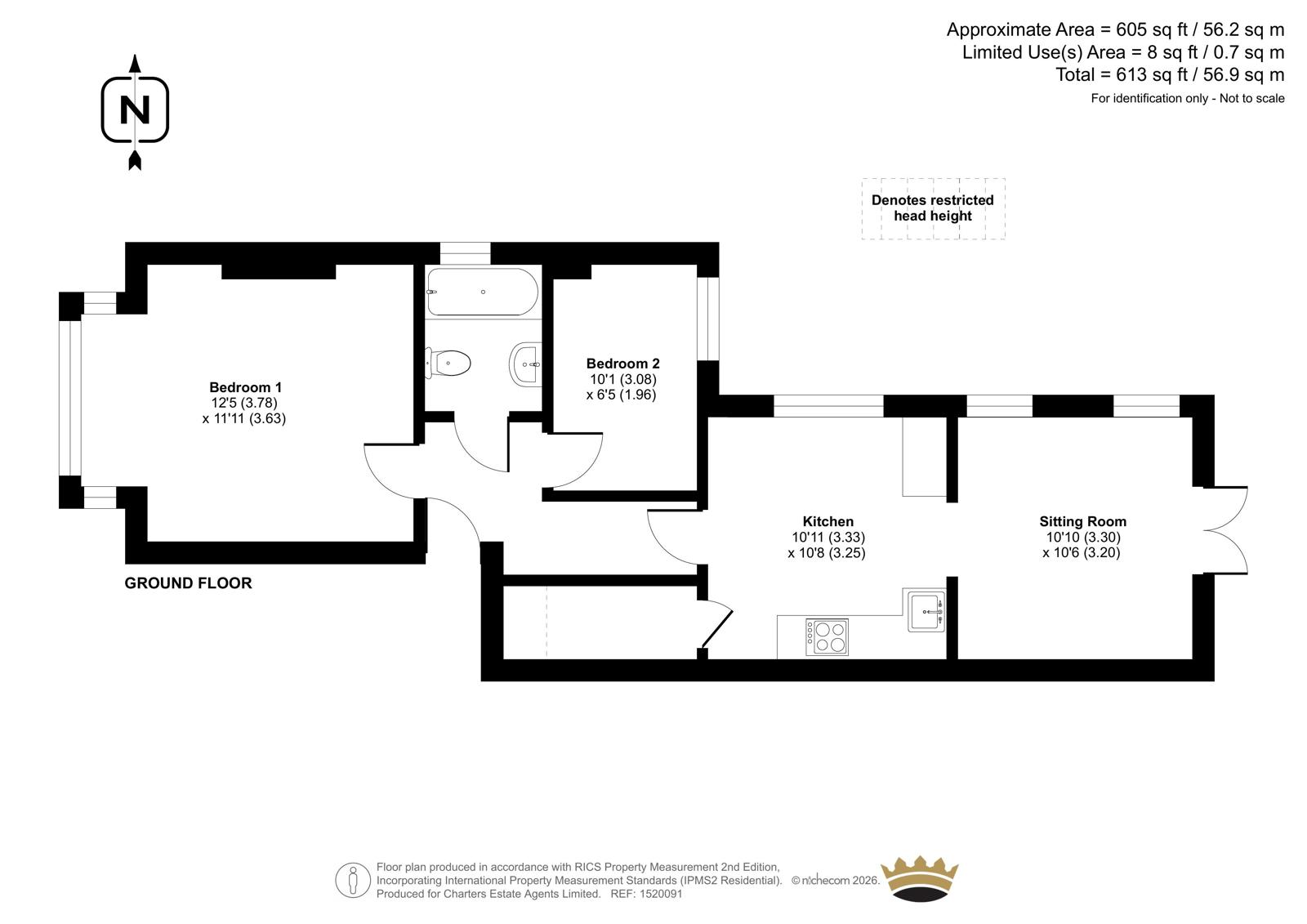 GFF, 64, Westcourt Road, West Sussex floorplan