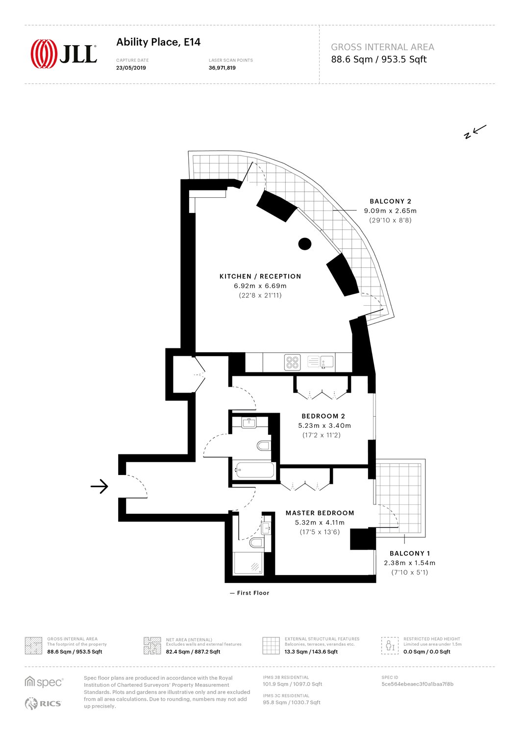 2 Bedrooms Flat for sale in Ability Place, 37 Millharbour, London E14