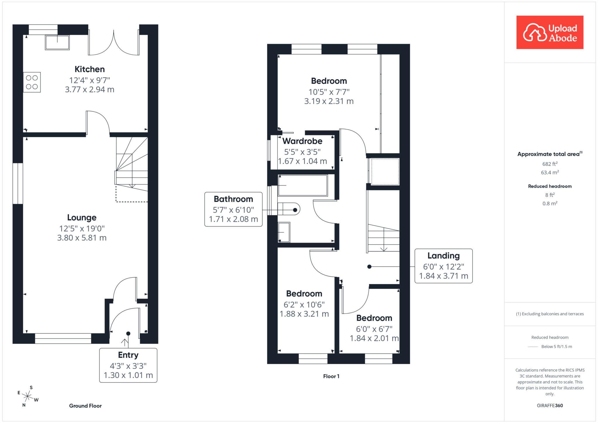 95, Moss Road, Wishaw floorplan