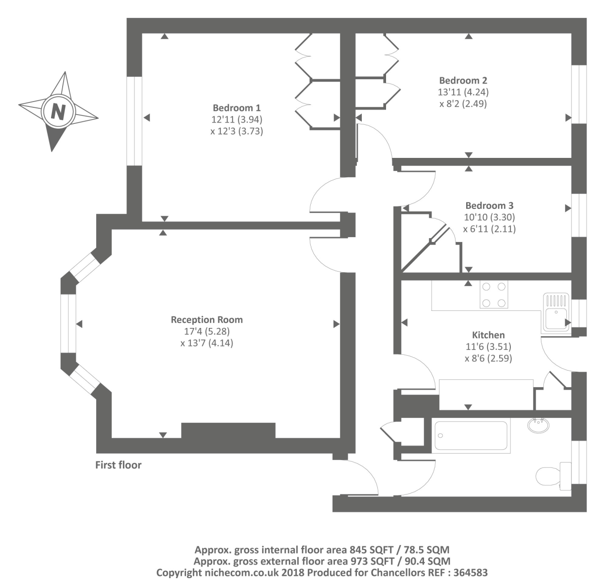 3 Bedrooms Flat for sale in Frognal Court, Hampstead NW3