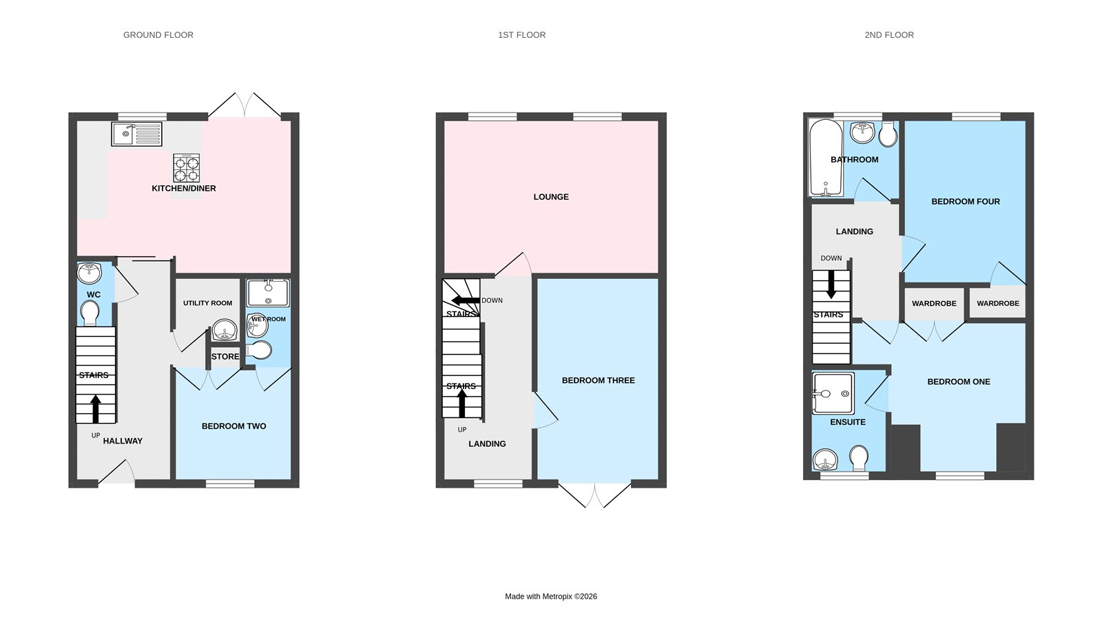 19, Courtland Mews, Staffordshire floorplan